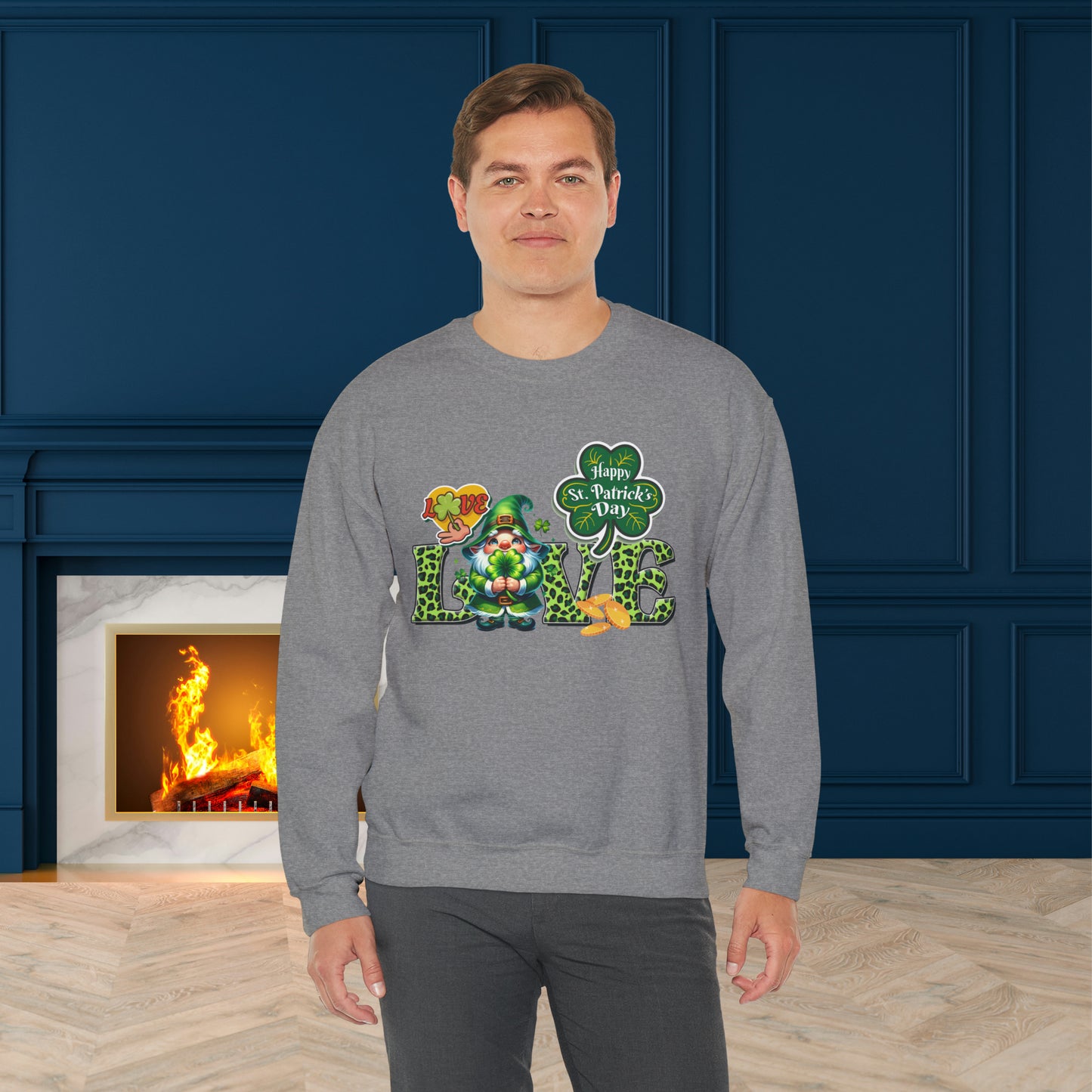 St Patrick's Day Unisex Heavy Blend™ Crewneck Sweatshirt
