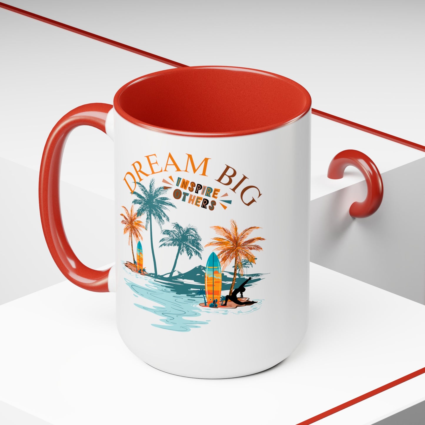Dream Big Yoga Coffee Mug, Cute Yoga Coffee Mug, Yoga lovers Coffee Mug, Yoga Instructor Gift, Gift For Yoga lover, Gift For Yogi.
