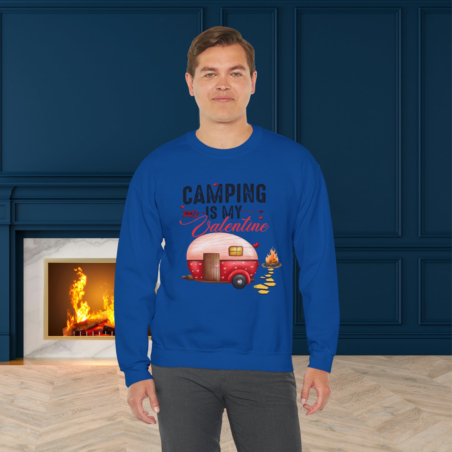 Happy valentines day Unisex Heavy Blend™ Crewneck Sweatshirt