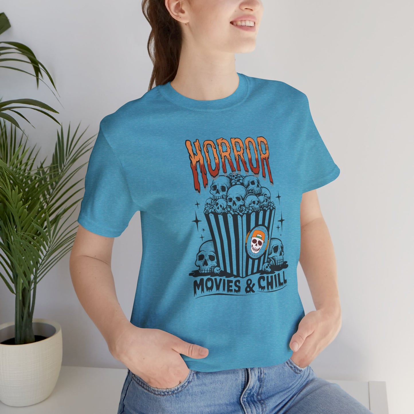 Horror Movies & Chill T-shirt, Happy Halloween T-shirt, Trick Or Treat T-shirt, Halloween T-shirt, Cool Halloween T-shirt, Spooky T-shirt,
