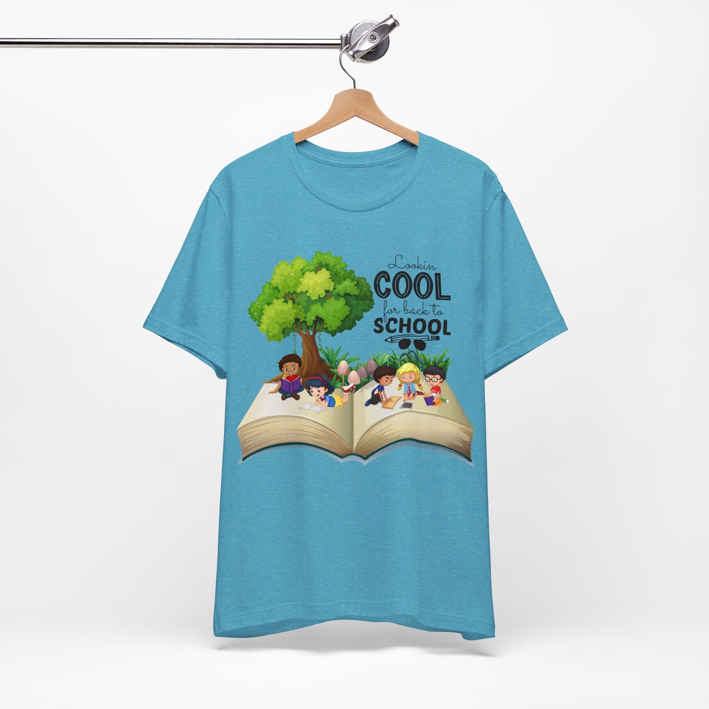 Looking Cool For BackTo School T-Shirt, Hello Teacher T-Shirt, Back To School T-Shirt, Teach Love Inspire Teacher Shirt, Teacher Back To school unisex jersey short sleeve.First Day Vibes T-Shirt.