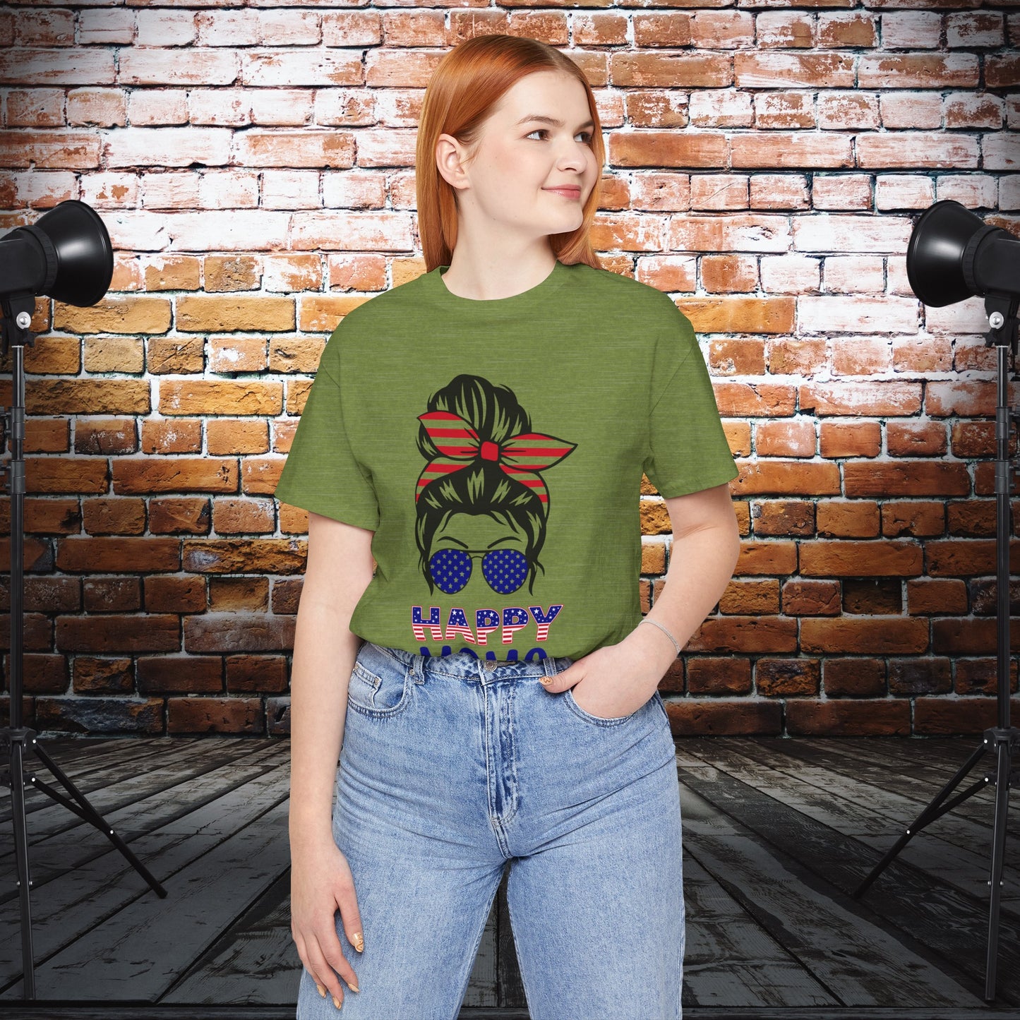 4th of July T-Shirt, Happy Mama T-Shirt, Fourth of July unisex jersey short sleeve.
