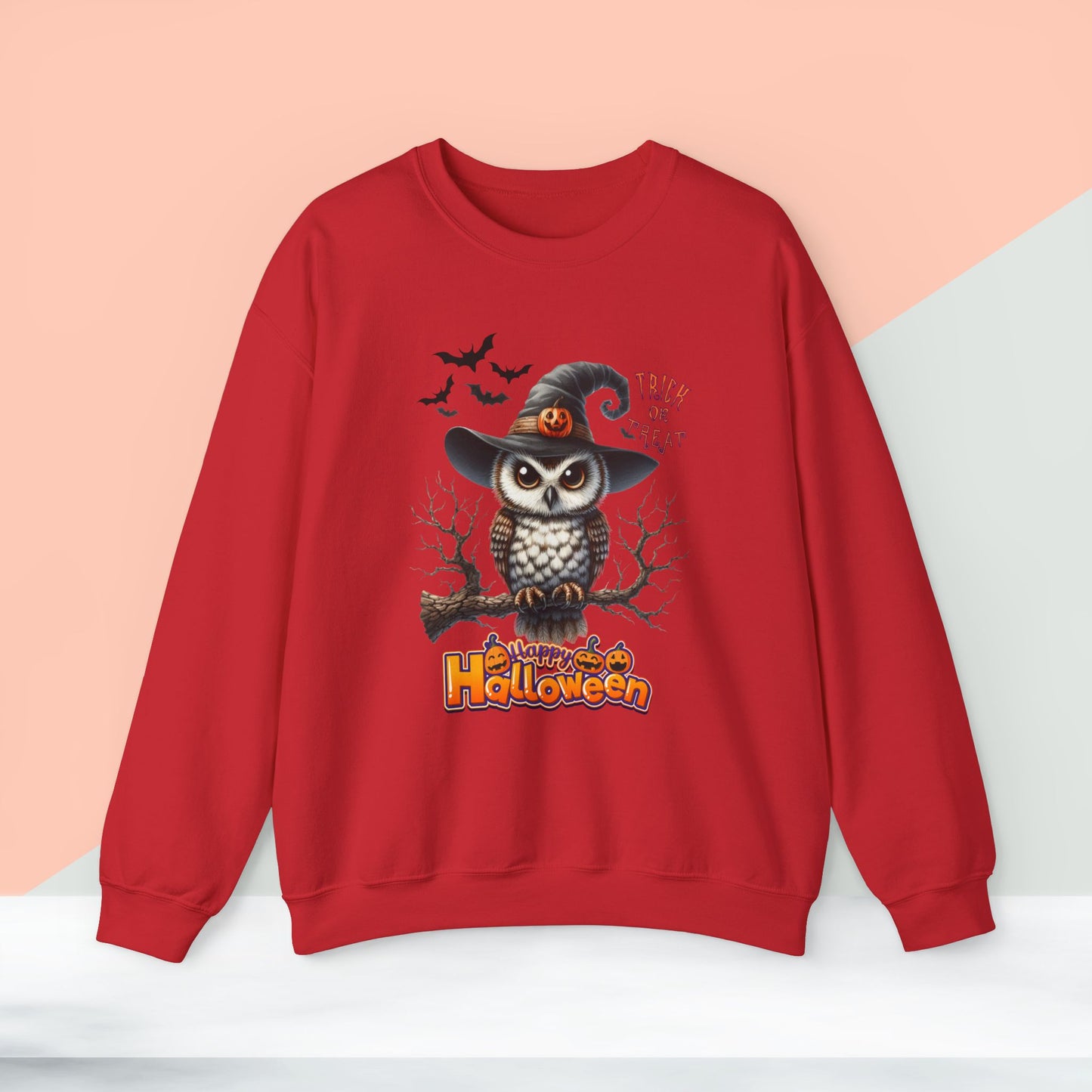 Happy Halloween Sweatshirt, Happy Halloween Sweatshirt - Unisex Heavy Blend Crewneck, Halloween Sweatshirt, Cute Spooky Ghost sweatshirt.