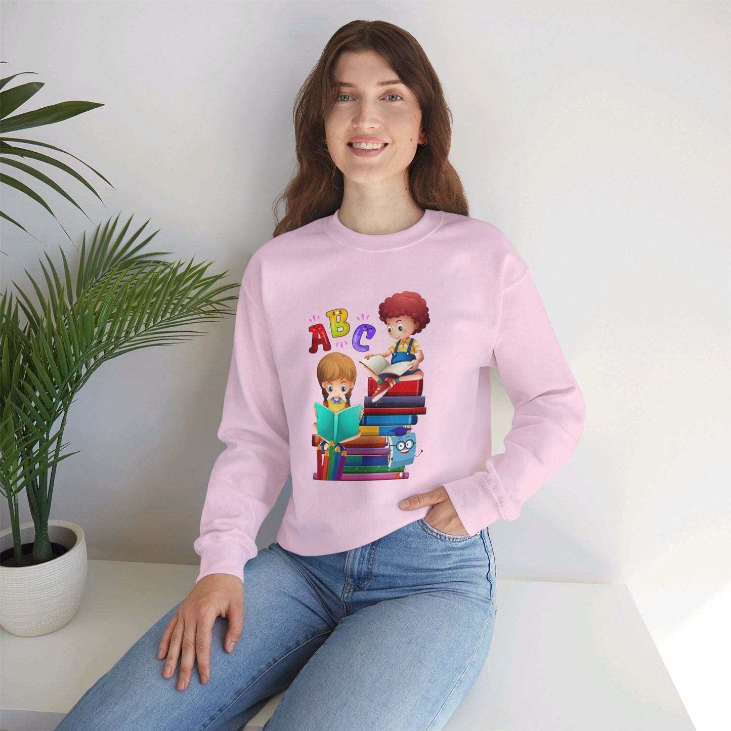 We Love Teachers Sweatshirt, Back To school unisex heavy blend crewneck sweatshirt, Teacher Back To school Sweatshirt. First Day Vibes Sweatshirt.