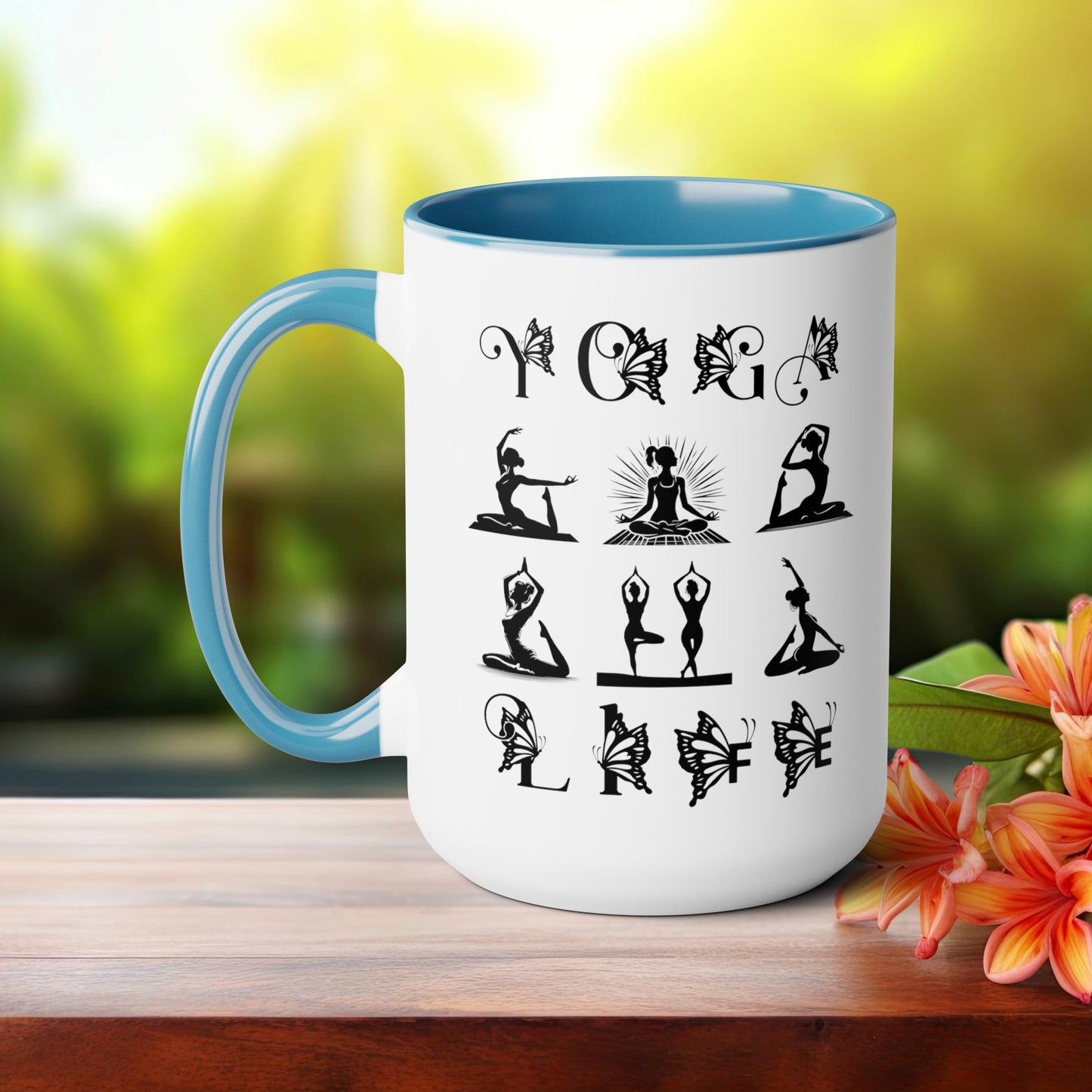 Yoga Life Coffee Mug, Cute Yoga Coffee Mug, Yoga lovers Coffee Mug, Yoga Instructor Gift, Gift For Yoga lover, Gift For Yogi.