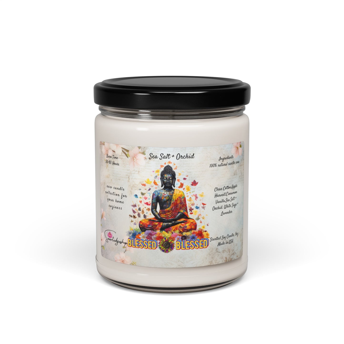 Blessed Yoga Scented Soy Candle, 9oz,Yoga , CuteCandle, Mindful Gift, Yoga lovers candle, Yoga Instructor Gift, Gift For Yoga lovers, Gift For Yogi.