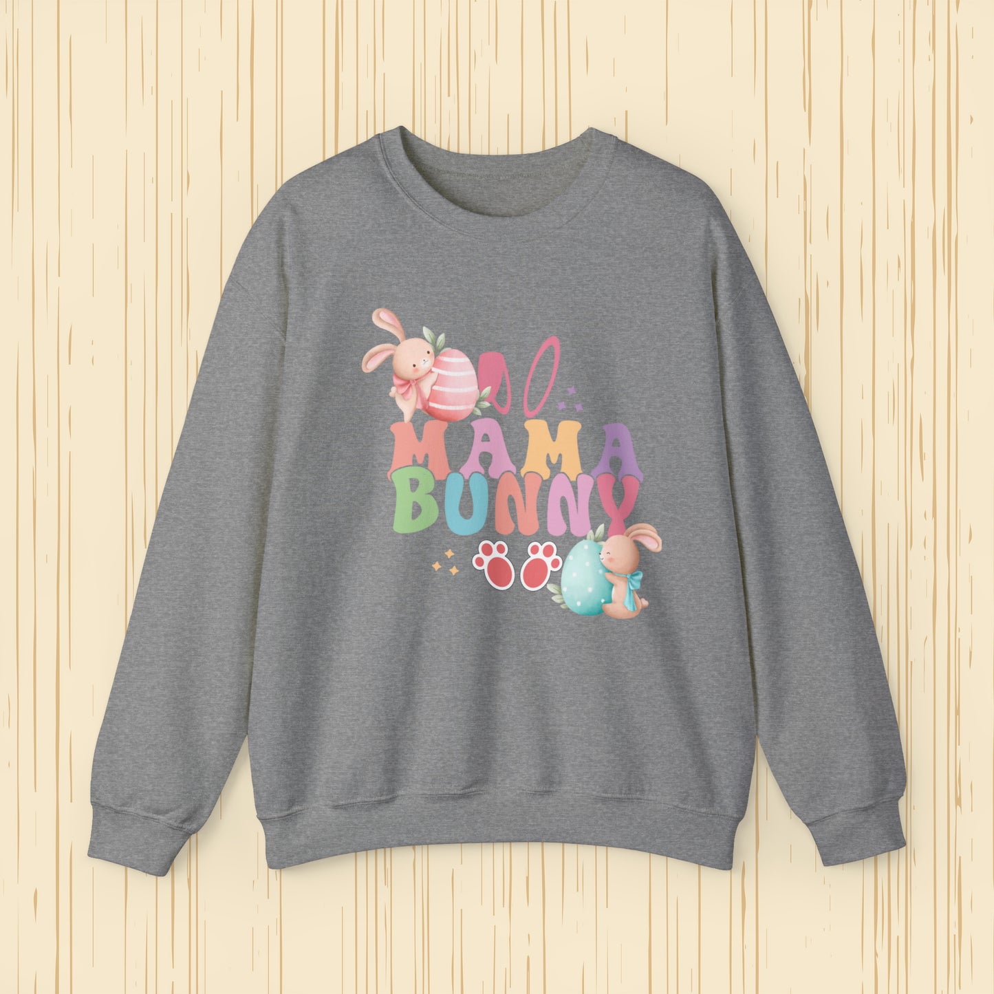 Mama Bunny Unisex Crewneck Sweatshirt, Happy Easter Sweatshirt