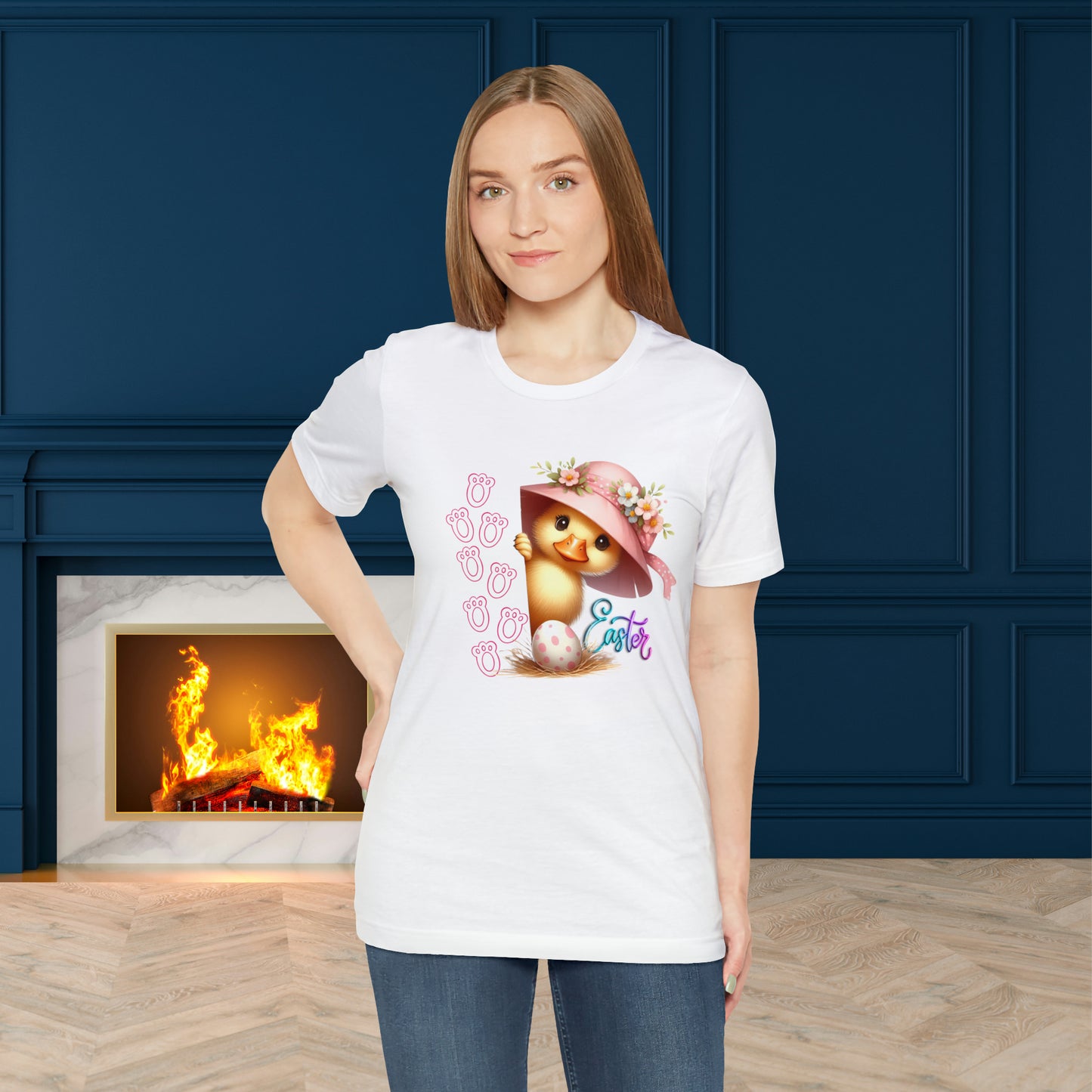 Happy Easter Unisex Jersey Short Sleeve Tee