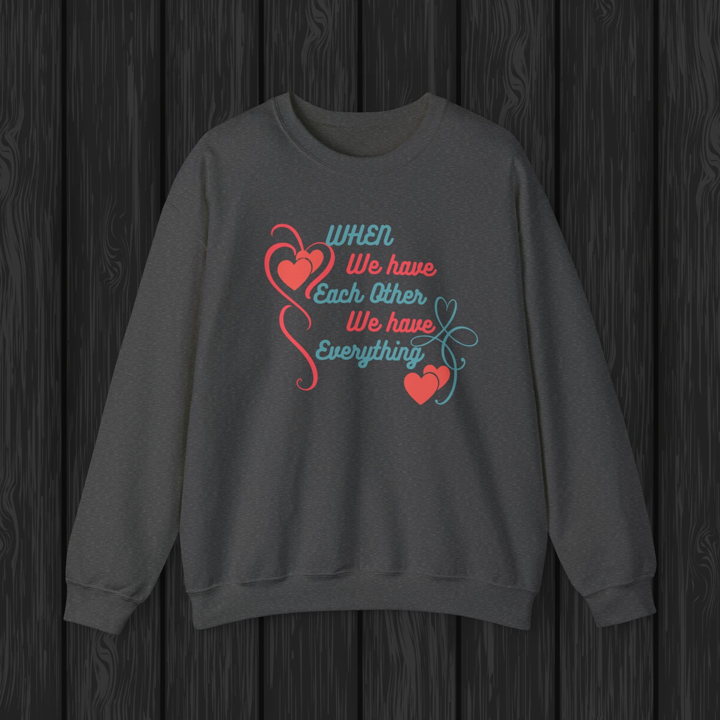 Happy valentines day Unisex Heavy Blend™ Crewneck Sweatshirt