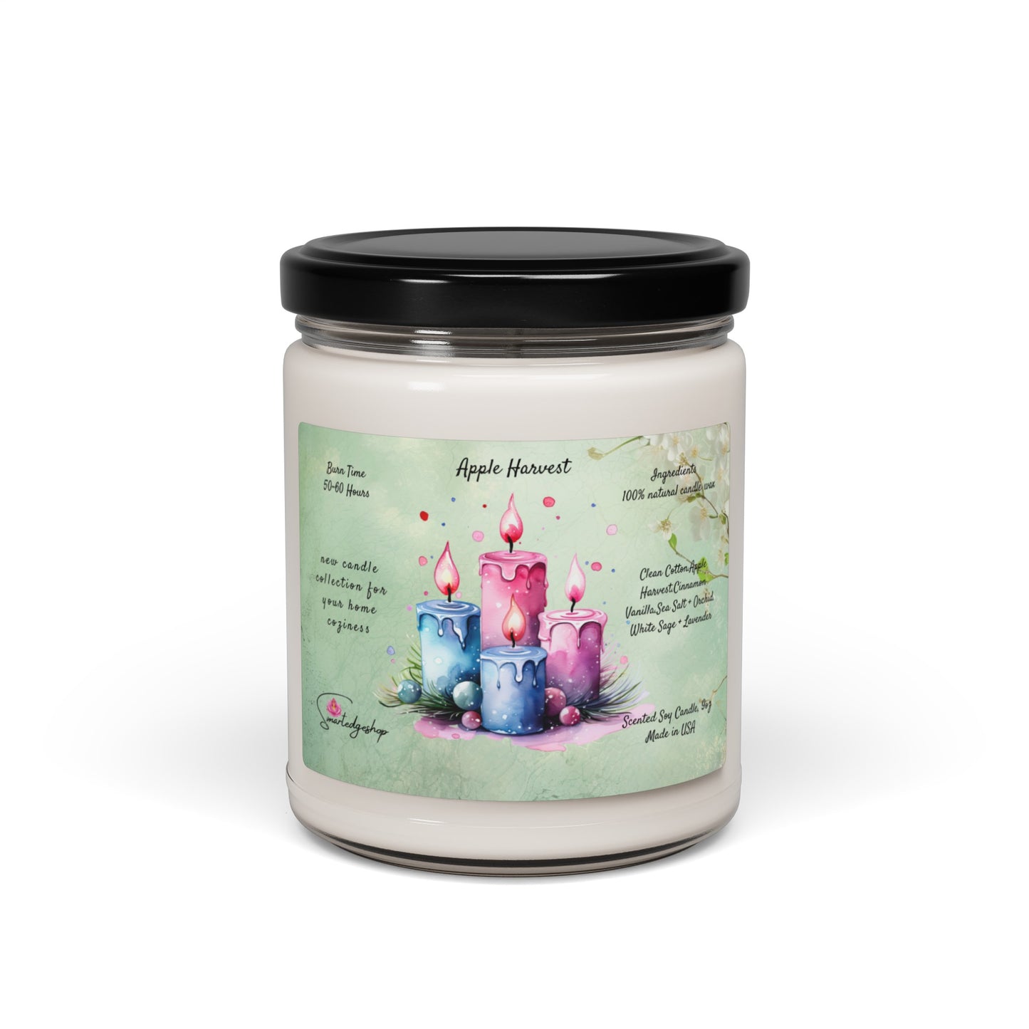 Yoga Scented Soy Candle, 9oz,Yoga , CuteCandle, Mindful Gift, Yoga lovers candle, Yoga Instructor Gift, Gift For Yoga lovers, Gift For Yogi.