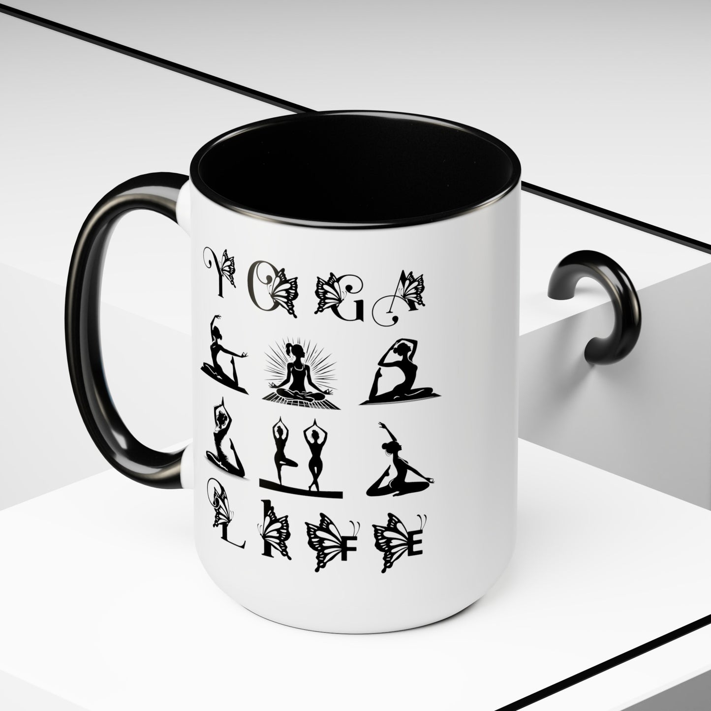Yoga Life Coffee Mug, Cute Yoga Coffee Mug, Yoga lovers Coffee Mug, Yoga Instructor Gift, Gift For Yoga lover, Gift For Yogi.