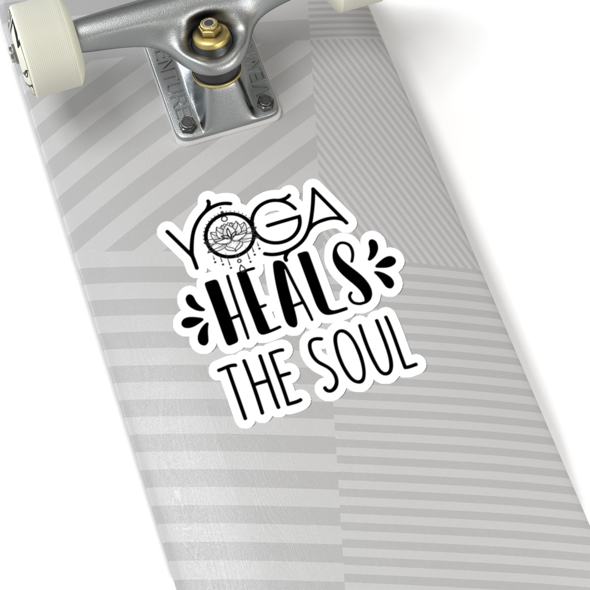 Yoga Heals The Soul Yoga Kiss-Cut Stickers , Cute Kiss-Cut Stickers, Mindful Gift, Yoga lovers Kiss-Cut Stickers, Yoga Instructor Gift, Gift For Yoga lovers, Gift For Yogi.