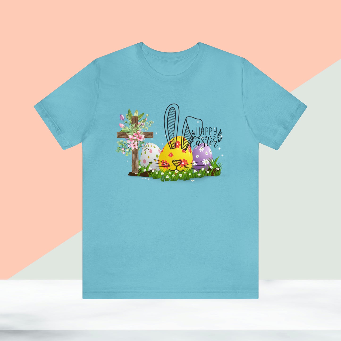 Happy Easter Unisex Jersey Short Sleeve Tee