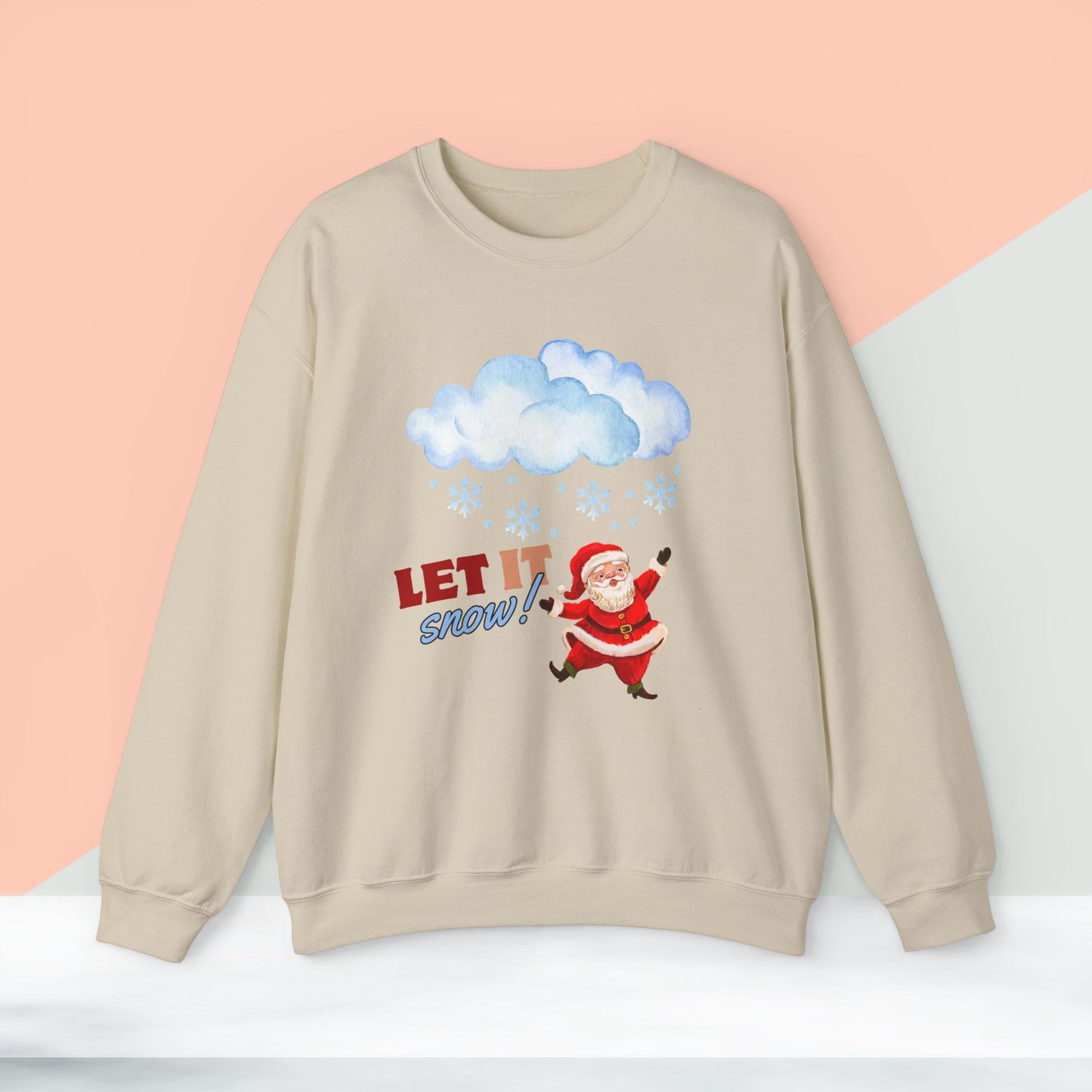 Let It Snow Christmas Sweatshirt - Unisex Heavy Blend, Merry Christmas, Festive, Christmas Gift, Crewneck, merry Christmas Sweatshirt, Christmas Sweatshirt Christmas Gift, Festive Sweatshirt.