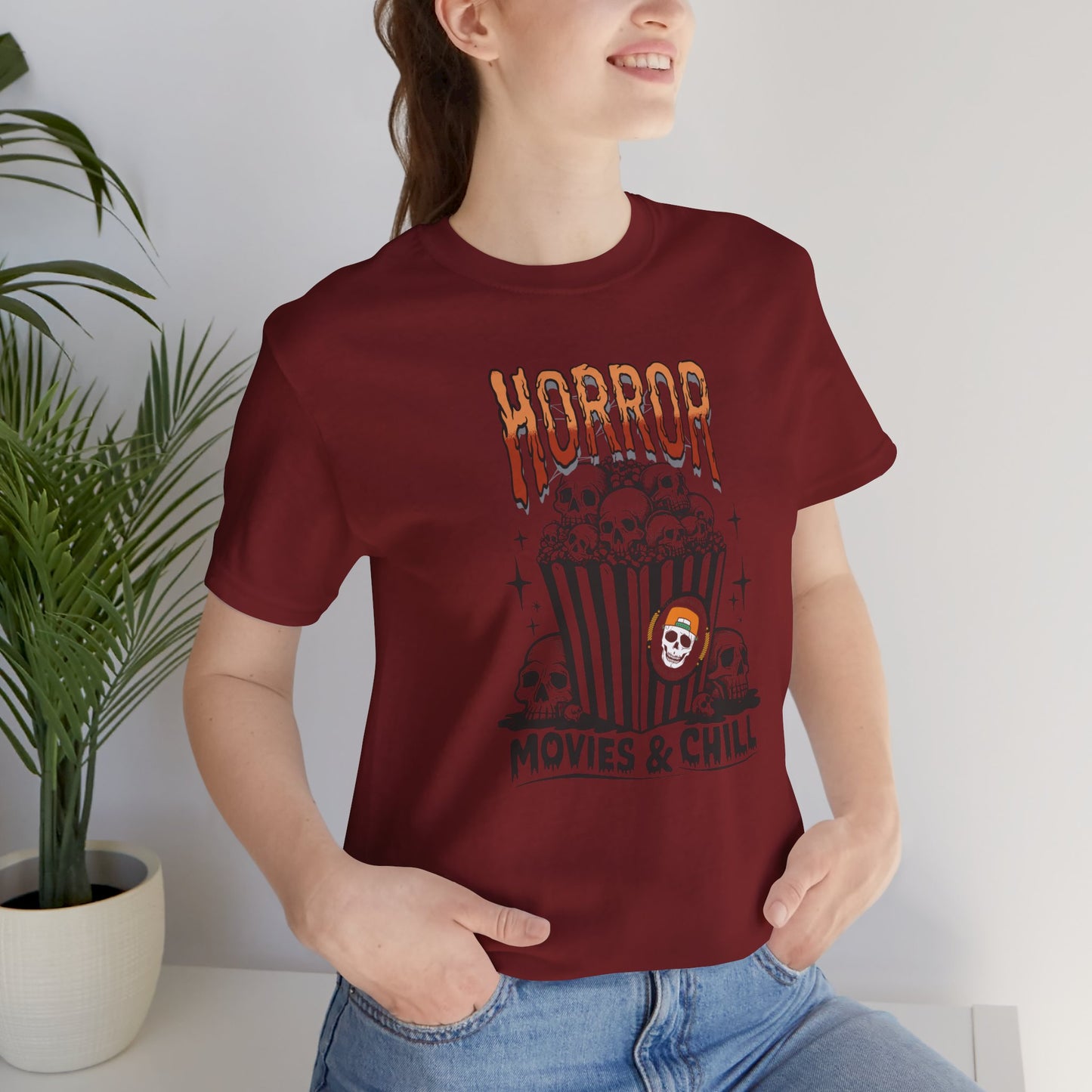 Horror Movies & Chill T-shirt, Happy Halloween T-shirt, Trick Or Treat T-shirt, Halloween T-shirt, Cool Halloween T-shirt, Spooky T-shirt,