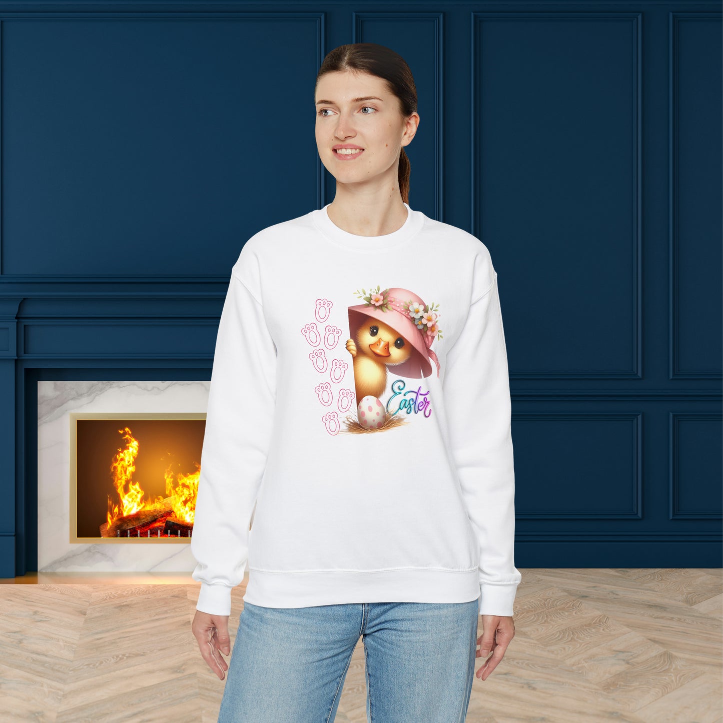 Happy Easter Unisex Crewneck Sweatshirt