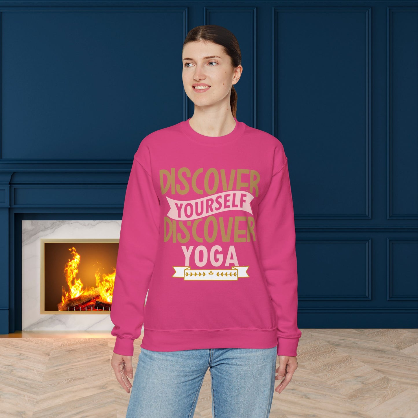 Yoga unisex heavy blend crewneck sweatshirt,Yoga workout Sweatshirt,Yoga lovers Sweatshirt, Yoga Instructor Gift, Gym Sweatshirt, Gift For Yoga lovers, Gift For Yogi.