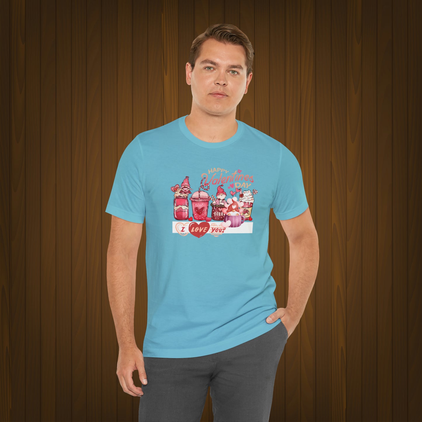 Happy valentines day Unisex Jersey Short Sleeve Tee