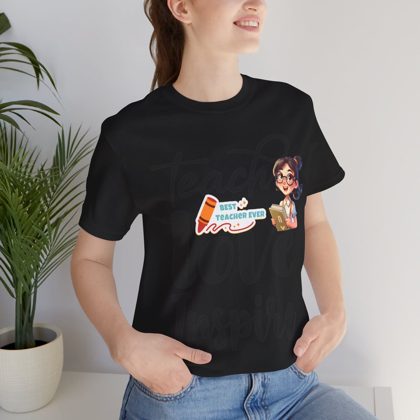 Teach Love Inspire T-shirt, Hello Teacher T-Shirt, Back To School T-Shirt, Teach Love Inspire Teacher Shirt, Teacher Back To school unisex jersey short sleeve.First Day Vibes T-Shirt.