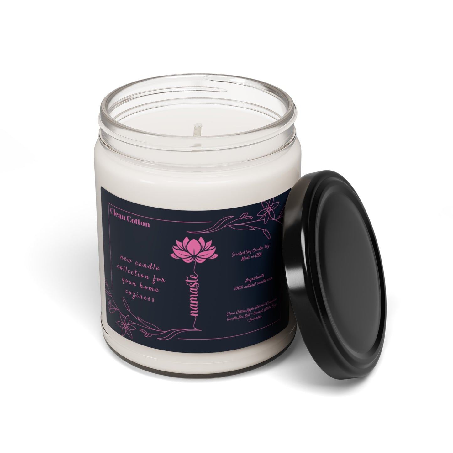 Yoga Scented Soy Candle, 9oz,Yoga , CuteCandle, Mindful Gift, Yoga lovers candle, Yoga Instructor Gift, Gift For Yoga lovers, Gift For Yogi.