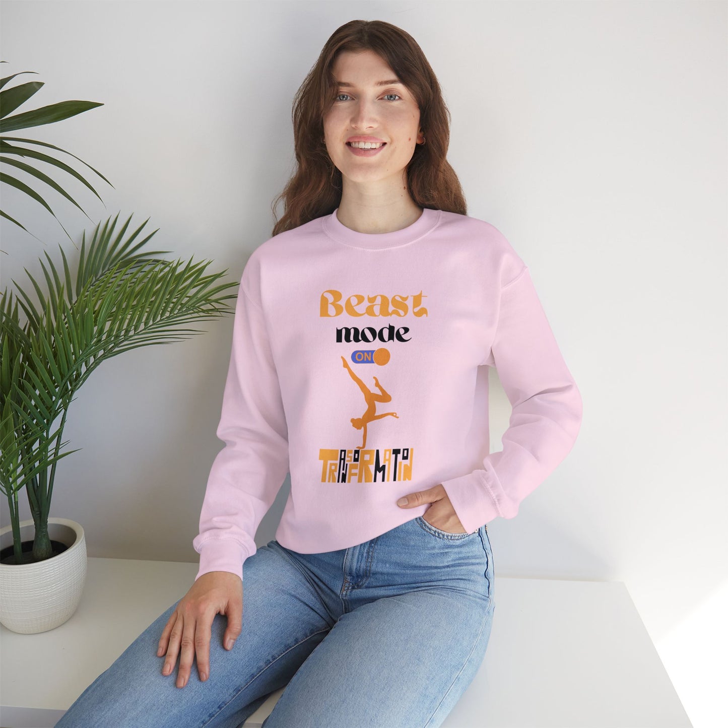 Beast Mode On Yoga unisex heavy blend crewneck sweatshirt,Yoga workout Sweatshirt,Yoga lovers Sweatshirt, Yoga Instructor Gift, Gym Sweatshirt, Gift For Yoga lovers, Gift For Yogi.