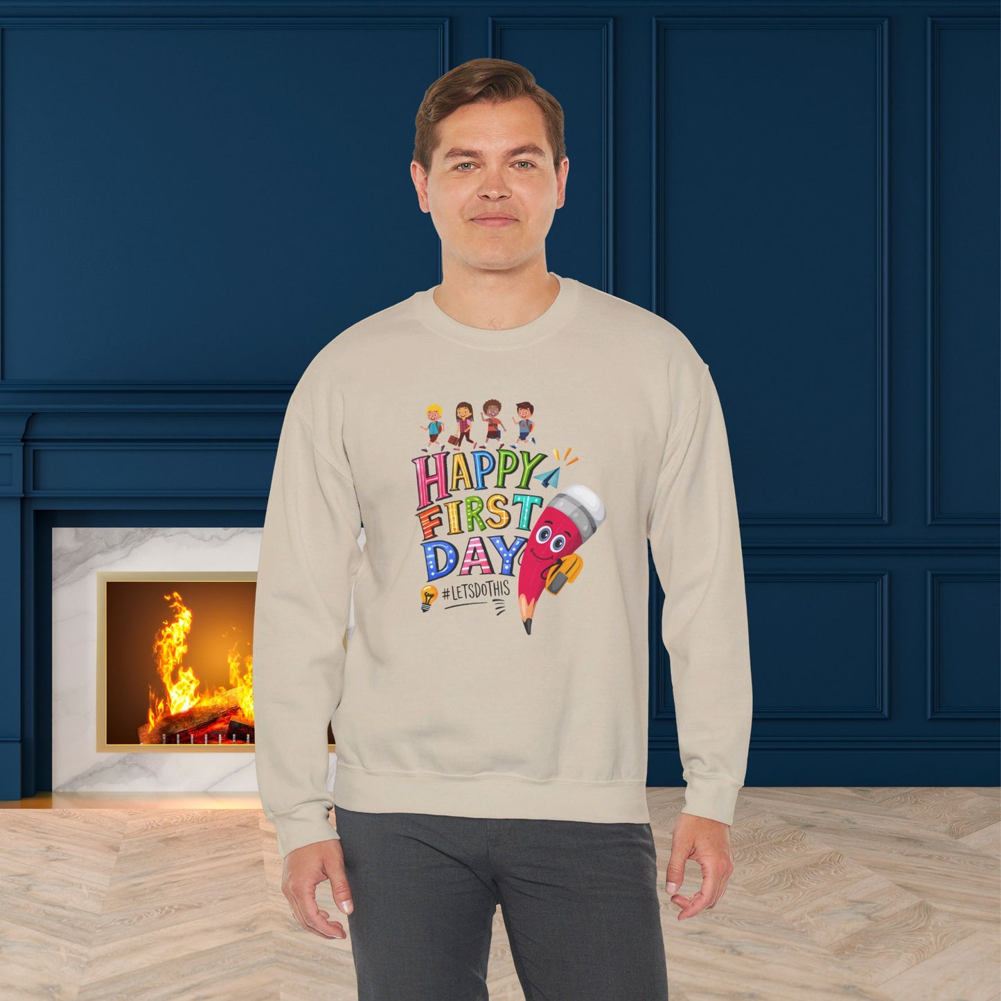 We Love Teachers Sweatshirt, Back To school unisex heavy blend crewneck sweatshirt, Teacher Back To school Sweatshirt. First Day Vibes Sweatshirt.