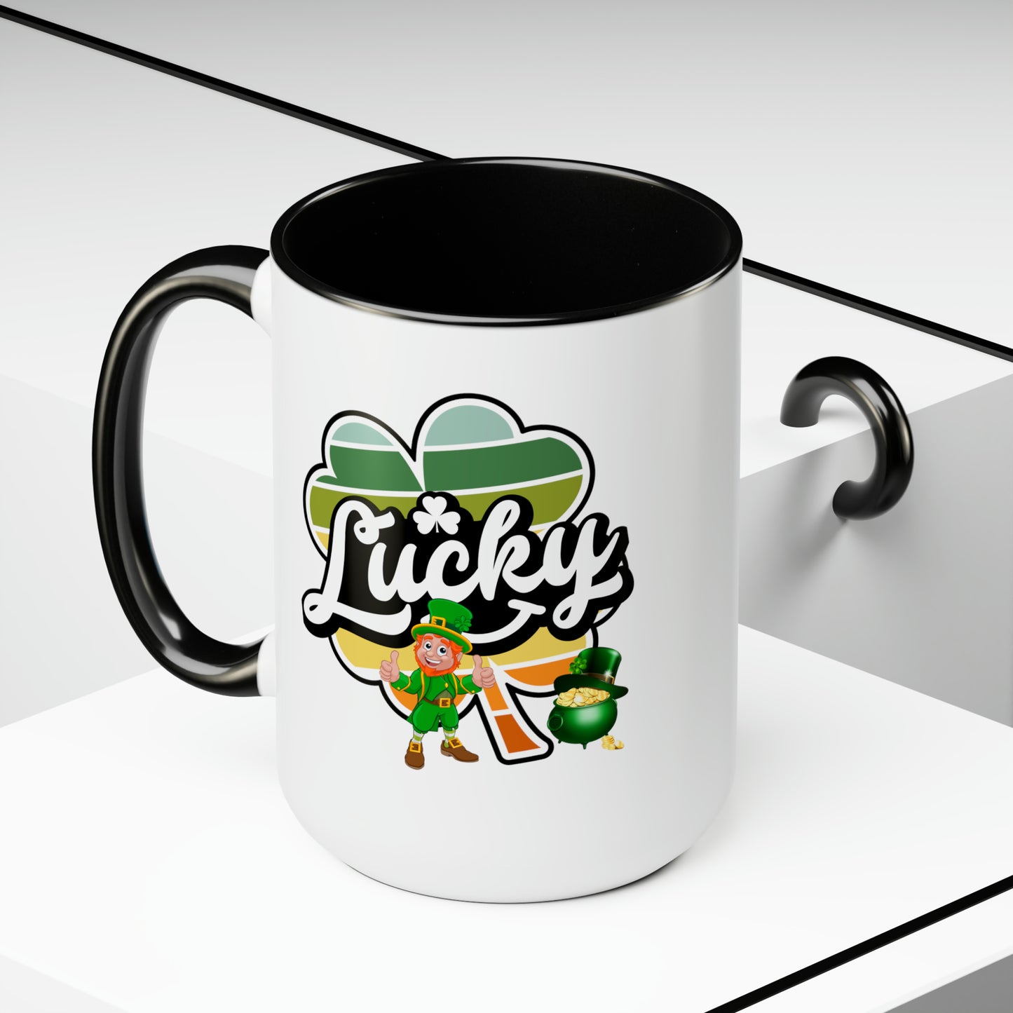 St Patrick's Day two-Tone Coffee Mugs, 15oz