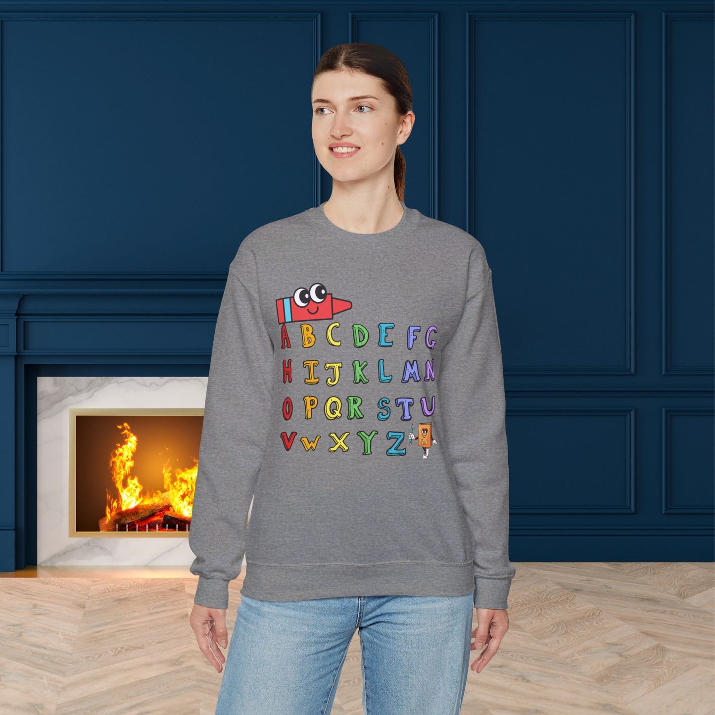 Back To school unisex heavy blend crewneck sweatshirt, We Love Teachers Sweatshirt,Teacher Back To school Sweatshirt. First Day Vibes Sweatshirt.