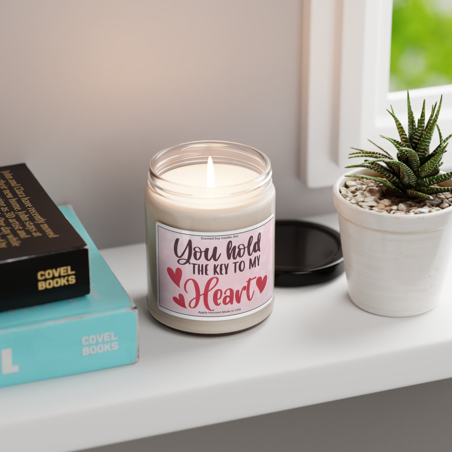 Happy valentines day Scented Soy Candle, 9oz