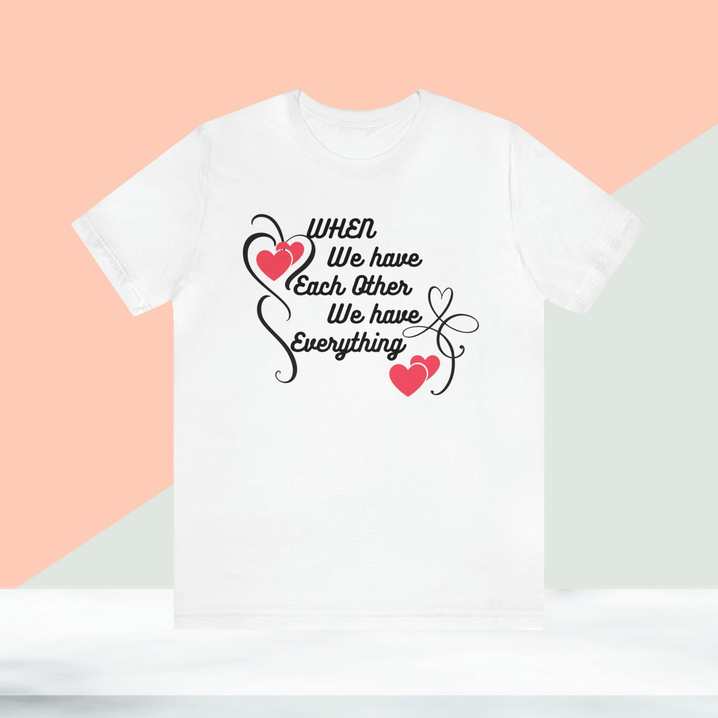 Happy valentines day Unisex Jersey Short Sleeve Tee