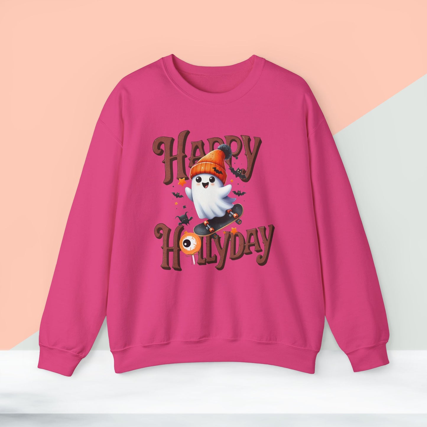 Happy Halloween Sweatshirt, Happy Halloween Sweatshirt - Unisex Heavy Blend Crewneck, Halloween Sweatshirt, Cute Spooky Ghost sweatshirt.