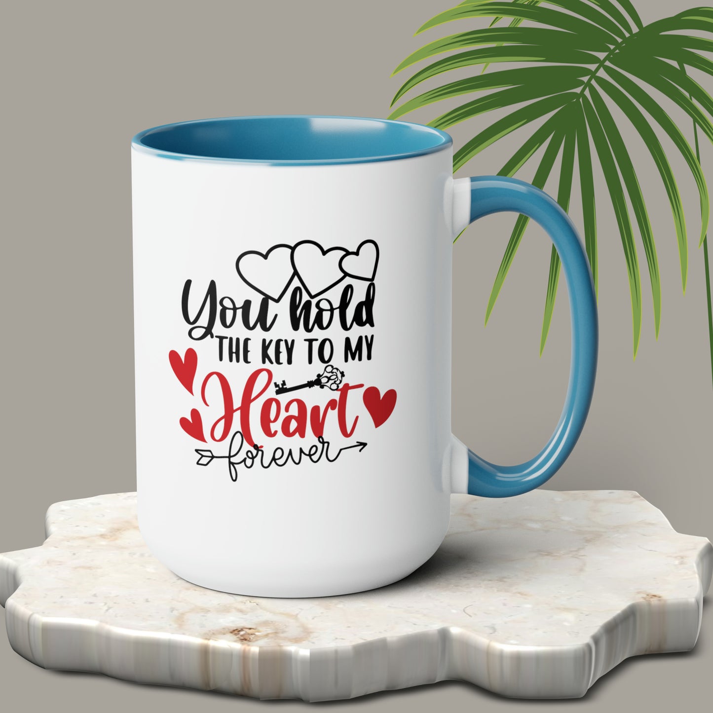 Happy valentines day Two-Tone Coffee Mugs, 15oz