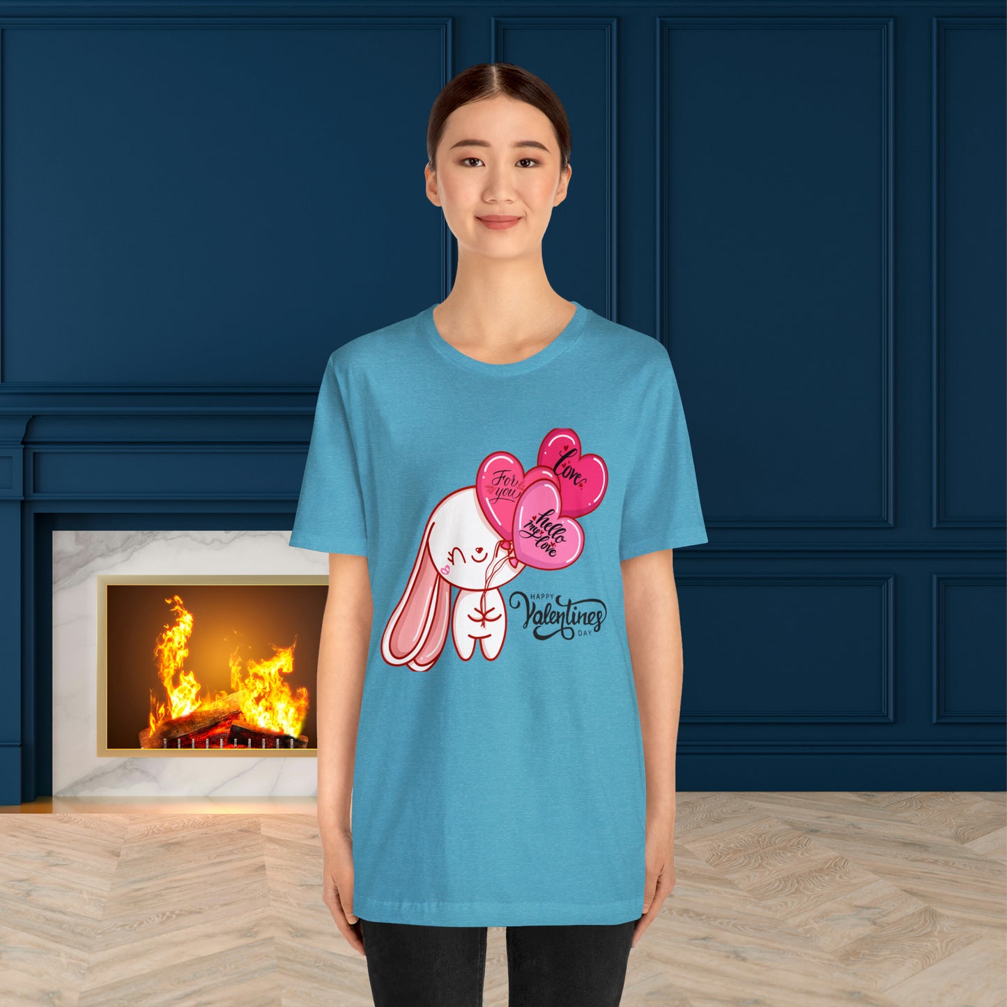 Happy valentines day Unisex Jersey Short Sleeve Tee