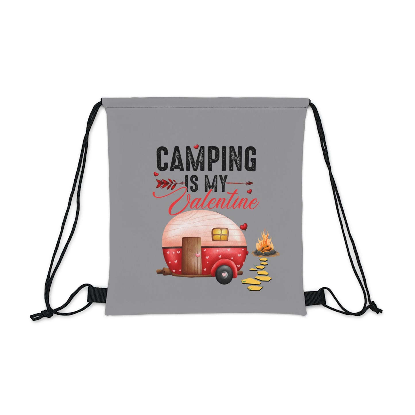 Happy Valentines Day Drawstring Bag