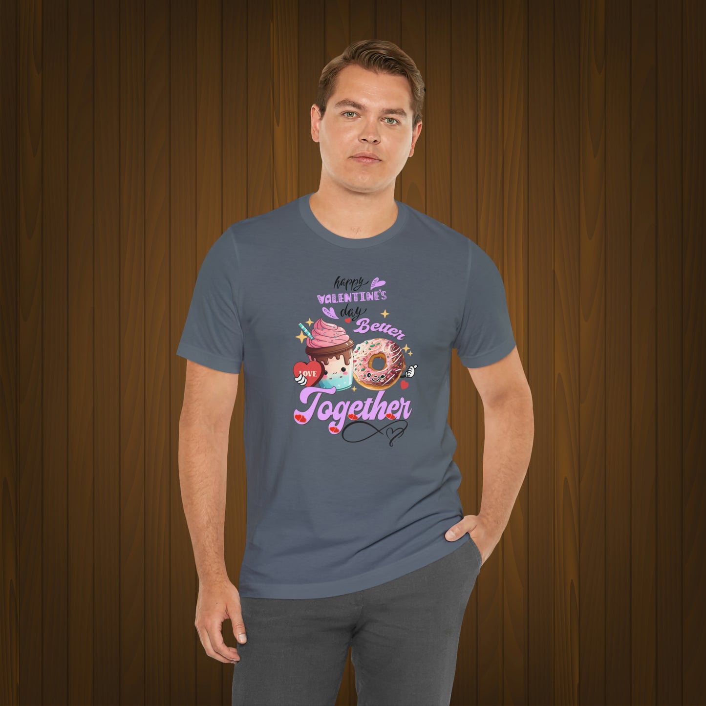 Happy valentines day Unisex Jersey Short Sleeve Tee