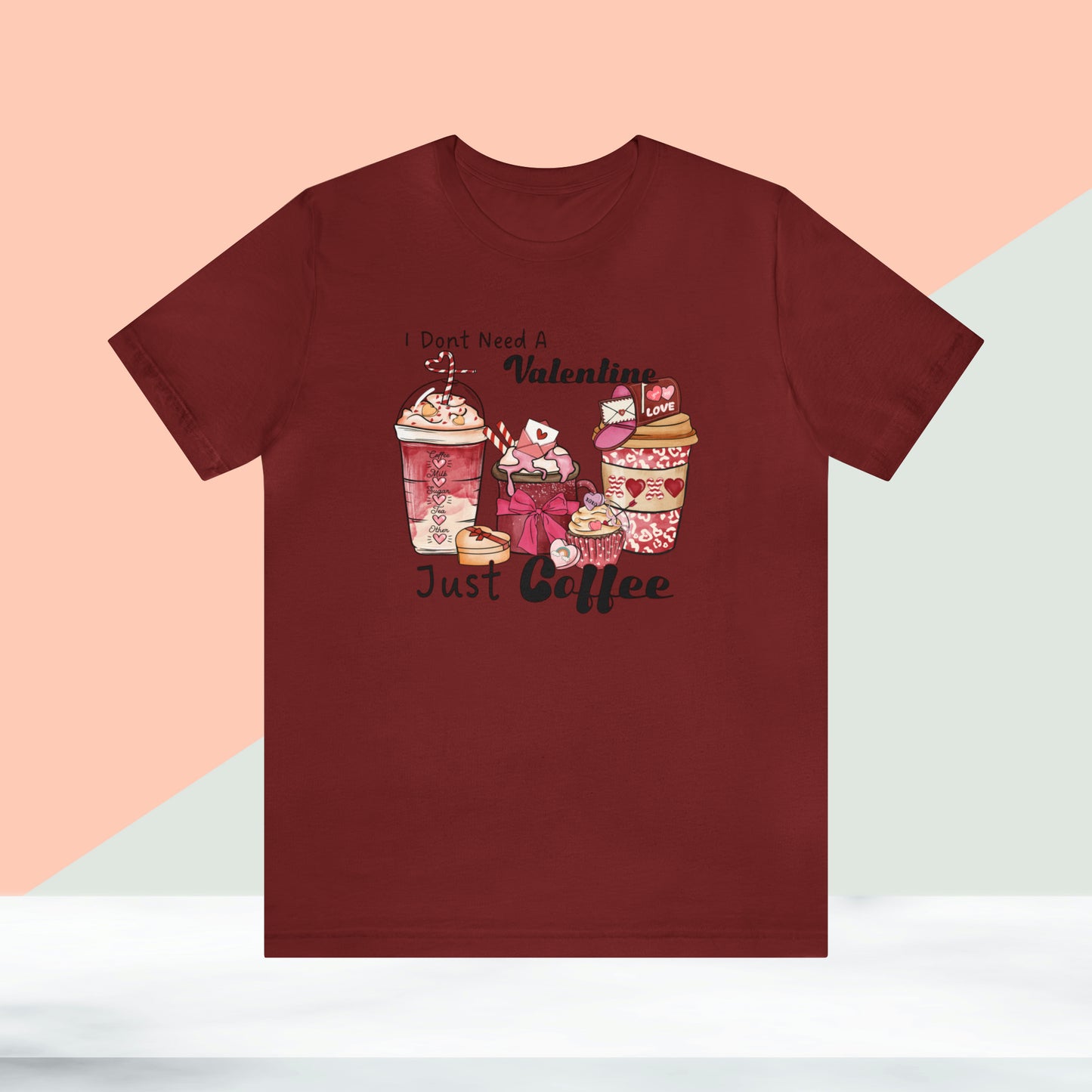 Happy valentines day Unisex Jersey Short Sleeve Tee