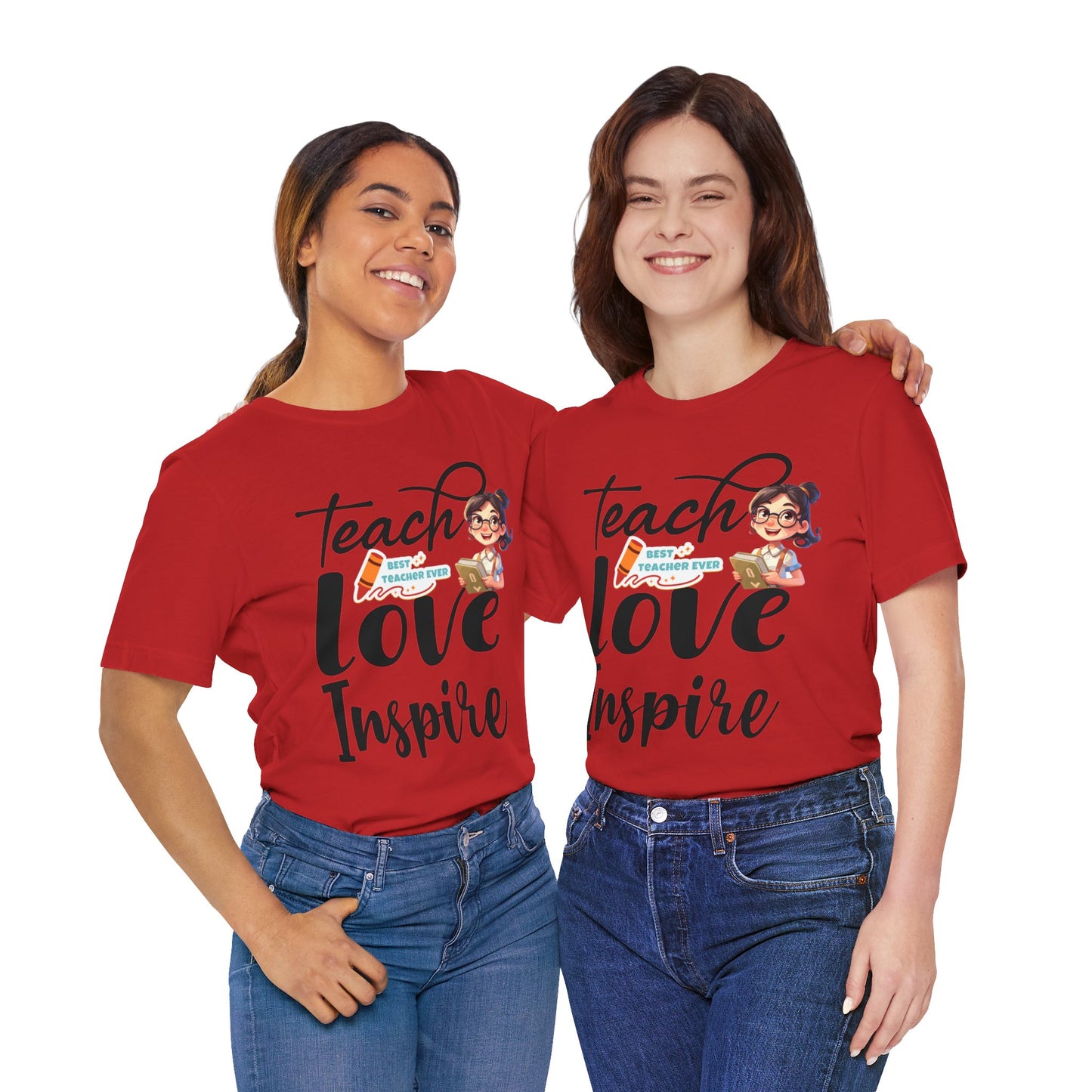 Teach Love Inspire T-shirt, Hello Teacher T-Shirt, Back To School T-Shirt, Teach Love Inspire Teacher Shirt, Teacher Back To school unisex jersey short sleeve.First Day Vibes T-Shirt.