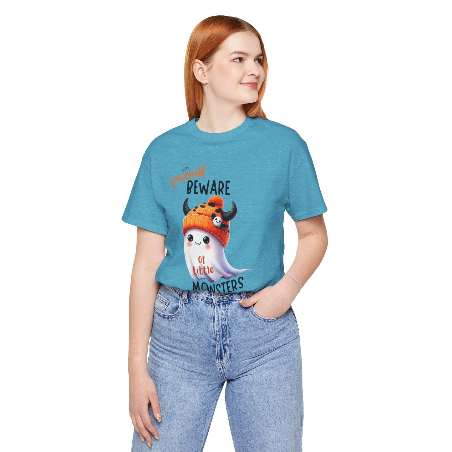 Beware Of Little Monsters T-shirt, Happy Halloween Skeleton T-shirt, Happy Halloween T-shirt, Trick Or Treat T-shirt, Halloween T-shirt, Cool Halloween T-shirt, Spooky T-shirt,