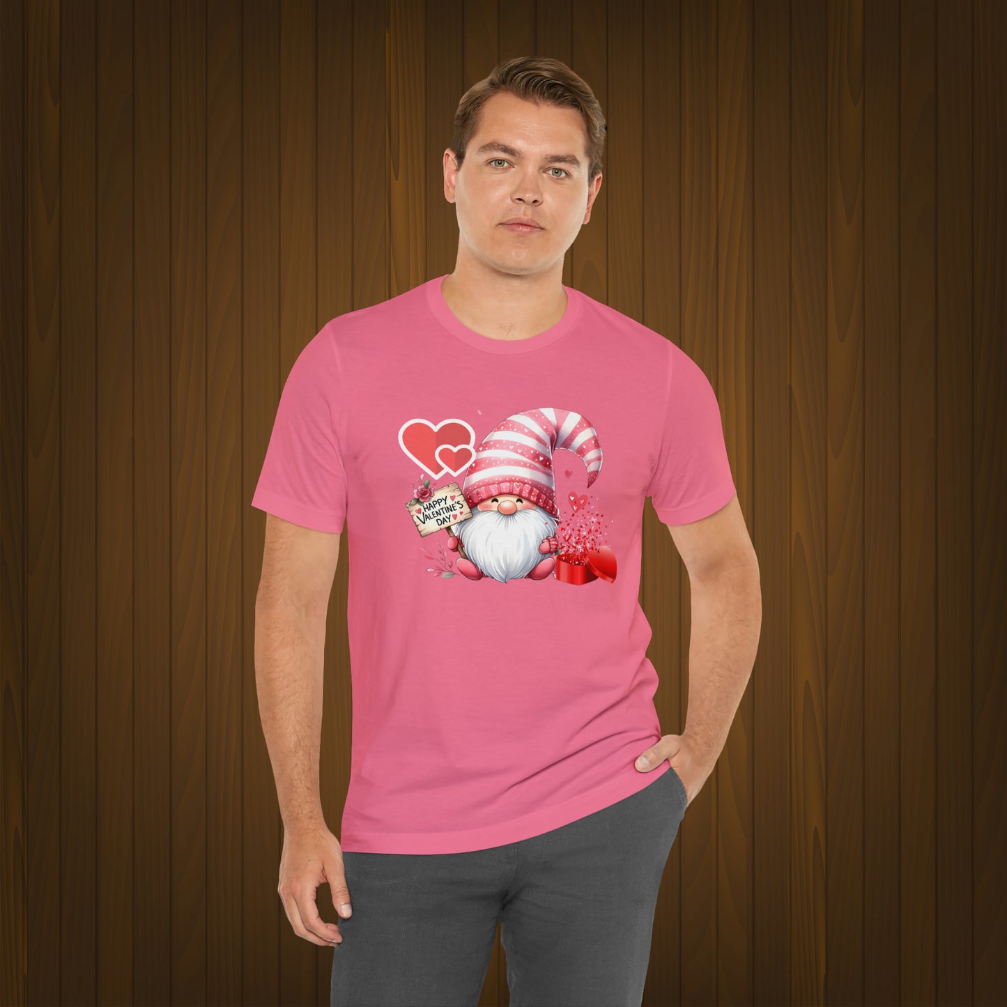 Happy valentines day Unisex Jersey Short Sleeve Tee