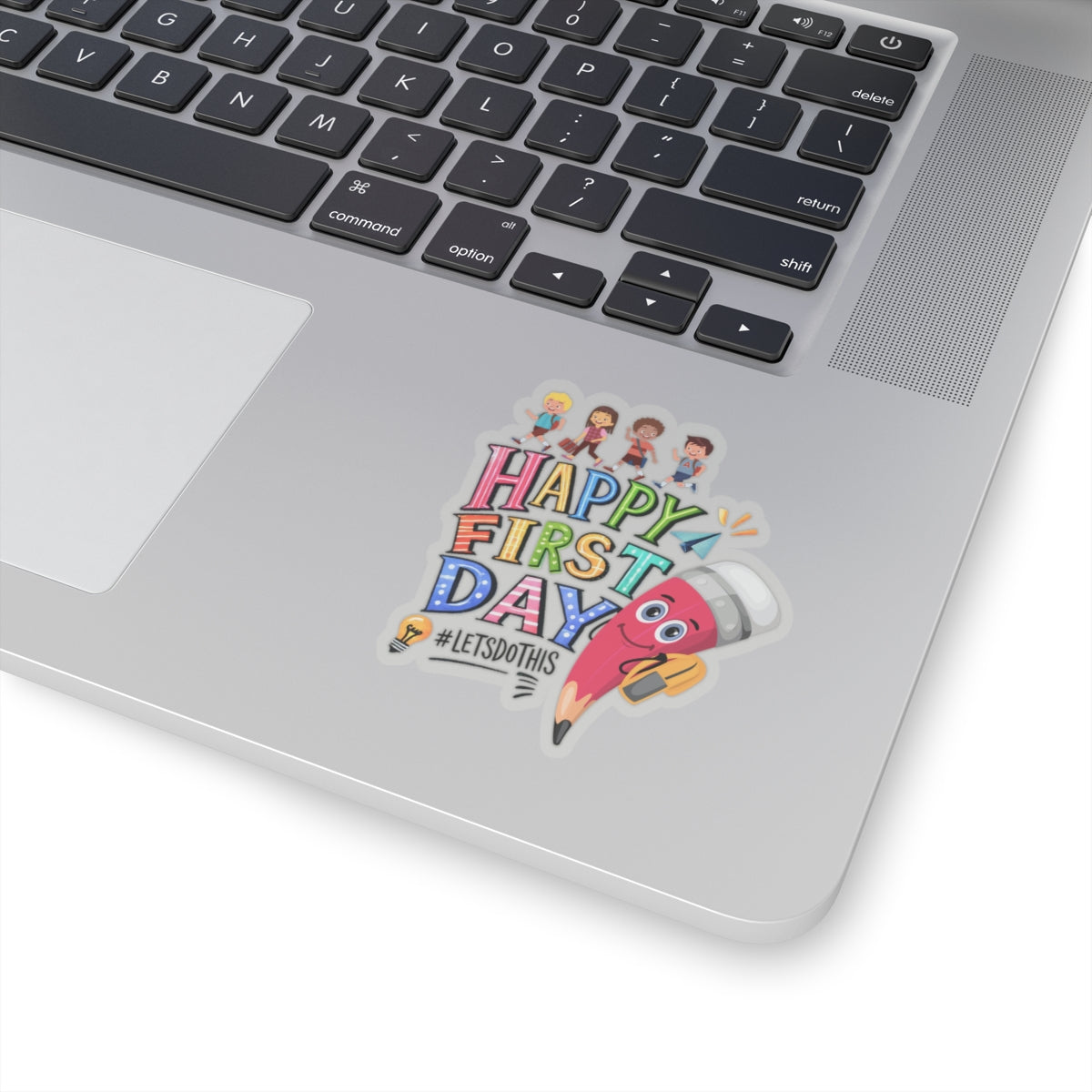 Happy First Day Back To School Kiss-Cut Stickers, First Grade Squad Kiss-Cut Stickers, Gift for First graders, Ready for School, Back to Learning.