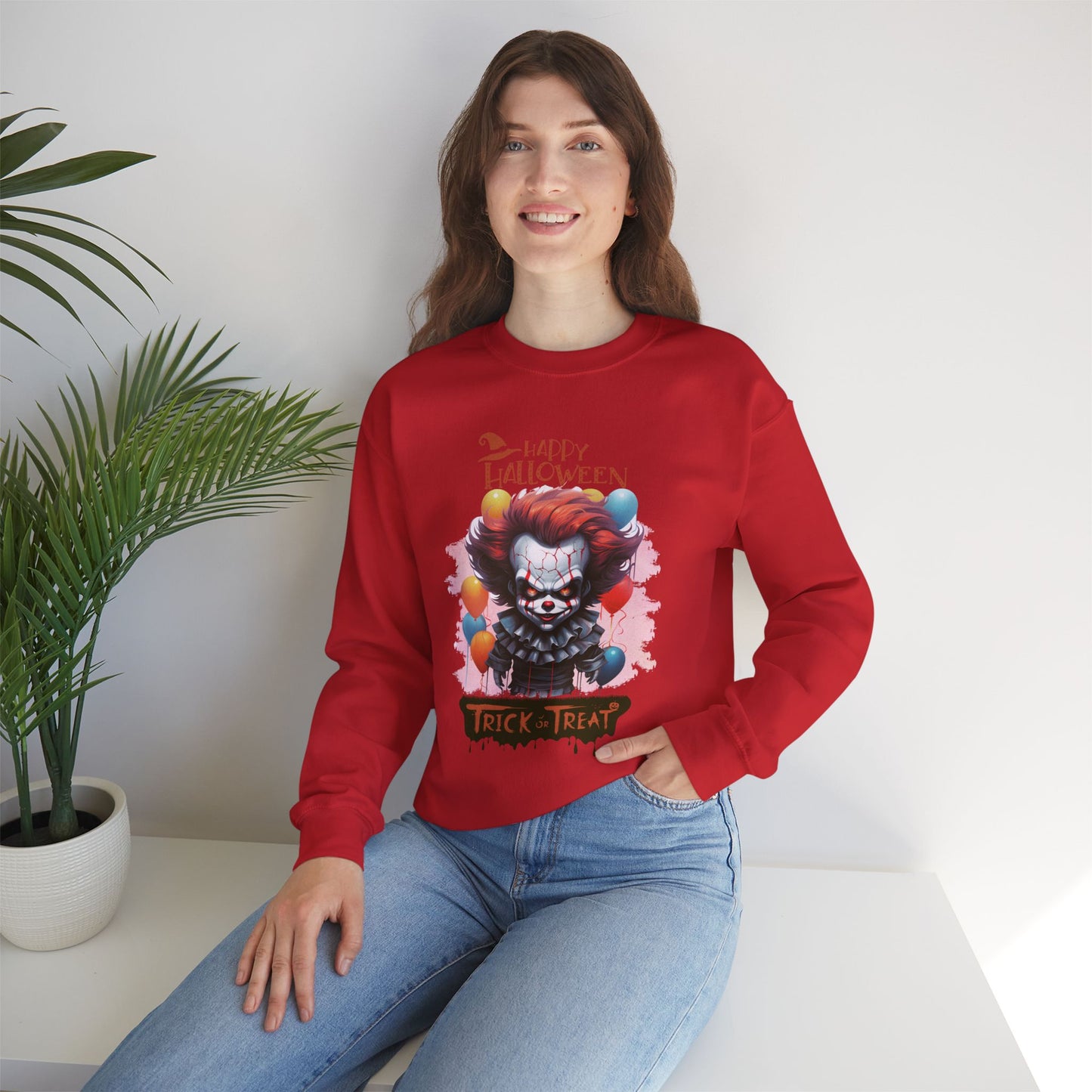 Happy Halloween Sweatshirt, Happy Halloween Sweatshirt - Unisex Heavy Blend Crewneck, Halloween Sweatshirt, Cute Spooky Ghost sweatshirt.