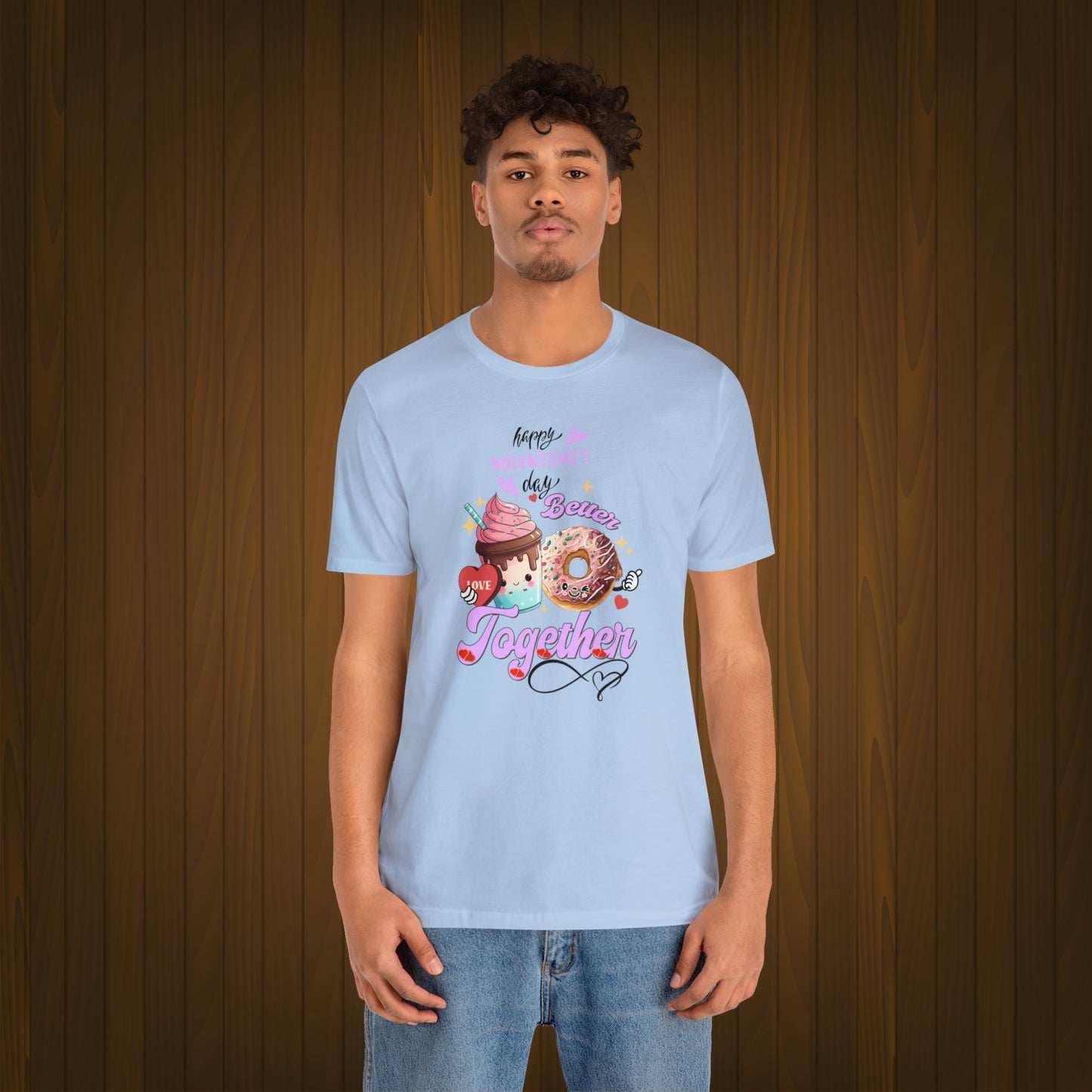 Happy valentines day Unisex Jersey Short Sleeve Tee