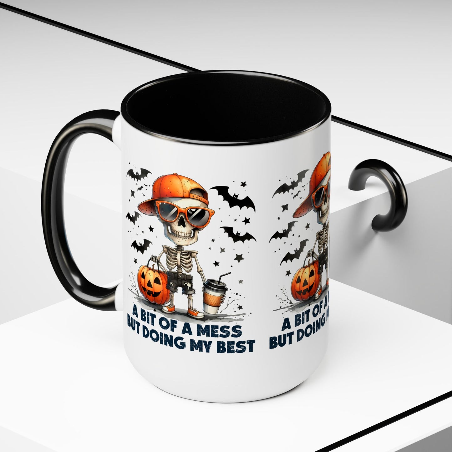 Happy Halloween Coffee Mug, Let's Go Halloween Coffee Mug, Trick or Treat Halloween Coffee Mug, Cute Skeleton Coffee Mug, Spooky Season Halloween Coffee Mug.