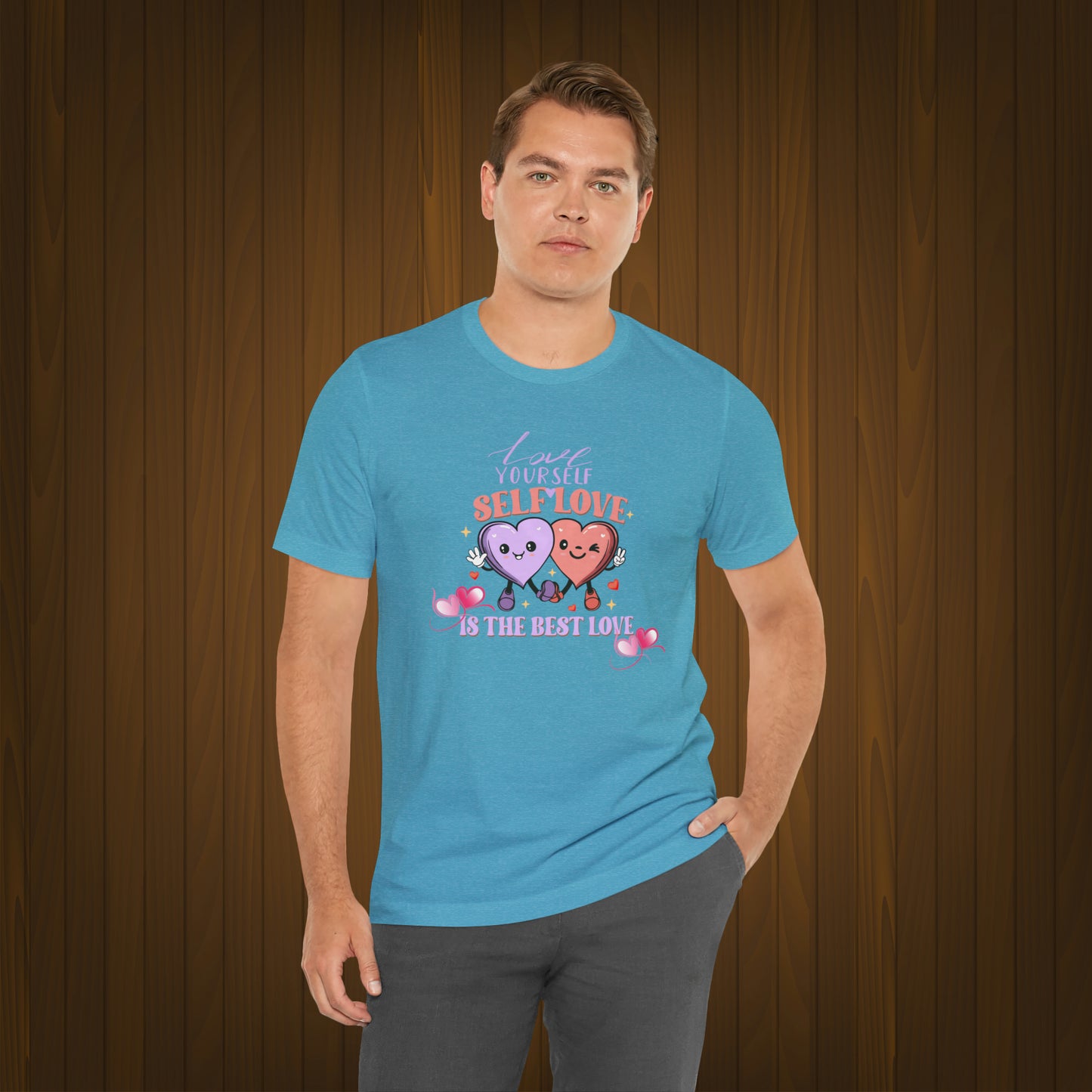 Happy valentines day Unisex Jersey Short Sleeve Tee