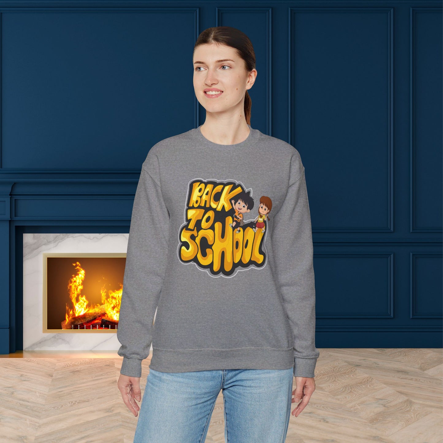 Back To school unisex heavy blend crewneck sweatshirt, We Love Teachers Sweatshirt,Teacher Back To school Sweatshirt. First Day Vibes Sweatshirt.