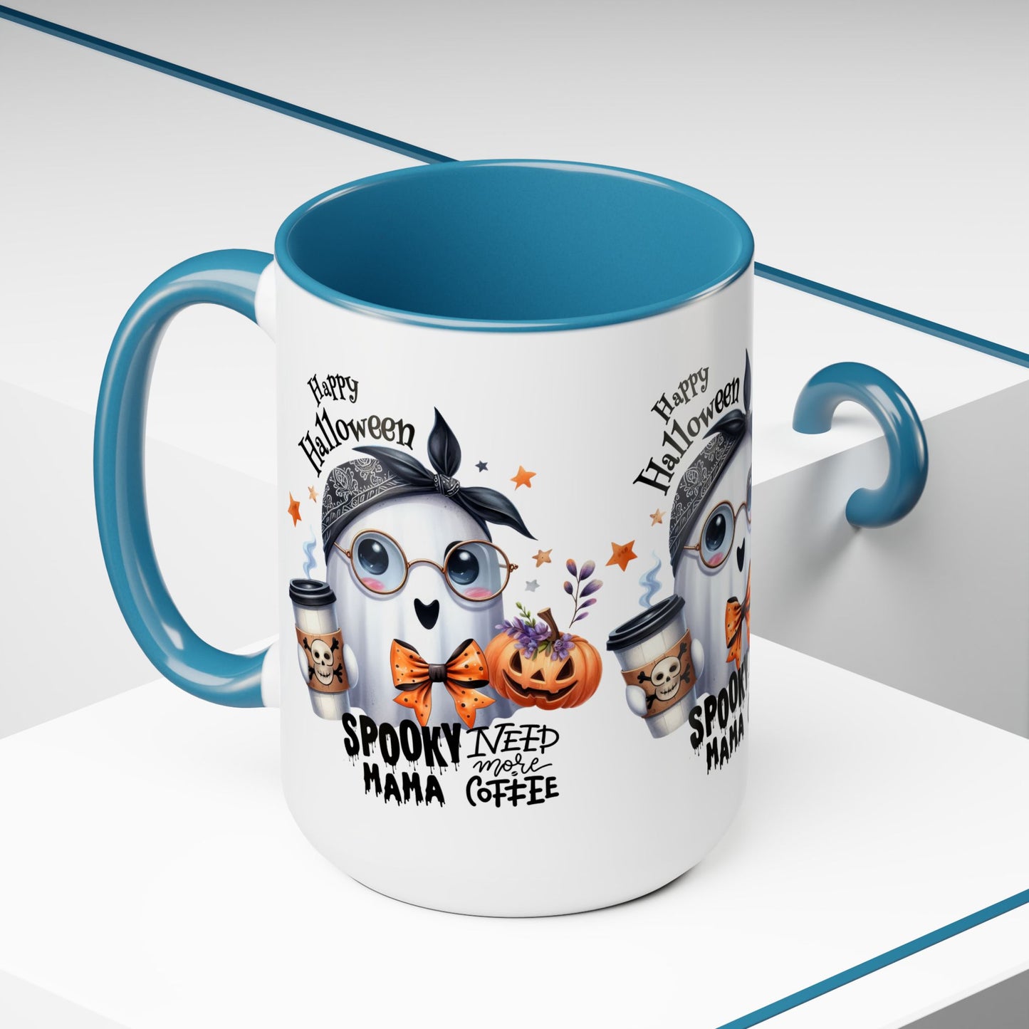 Spooky Mama Halloween Coffee Mug, Let's Go Halloween Coffee Mug, Trick or Treat Halloween Coffee Mug, Cute Ghost Coffee Mug, Spooky Season Halloween Coffee Mug.