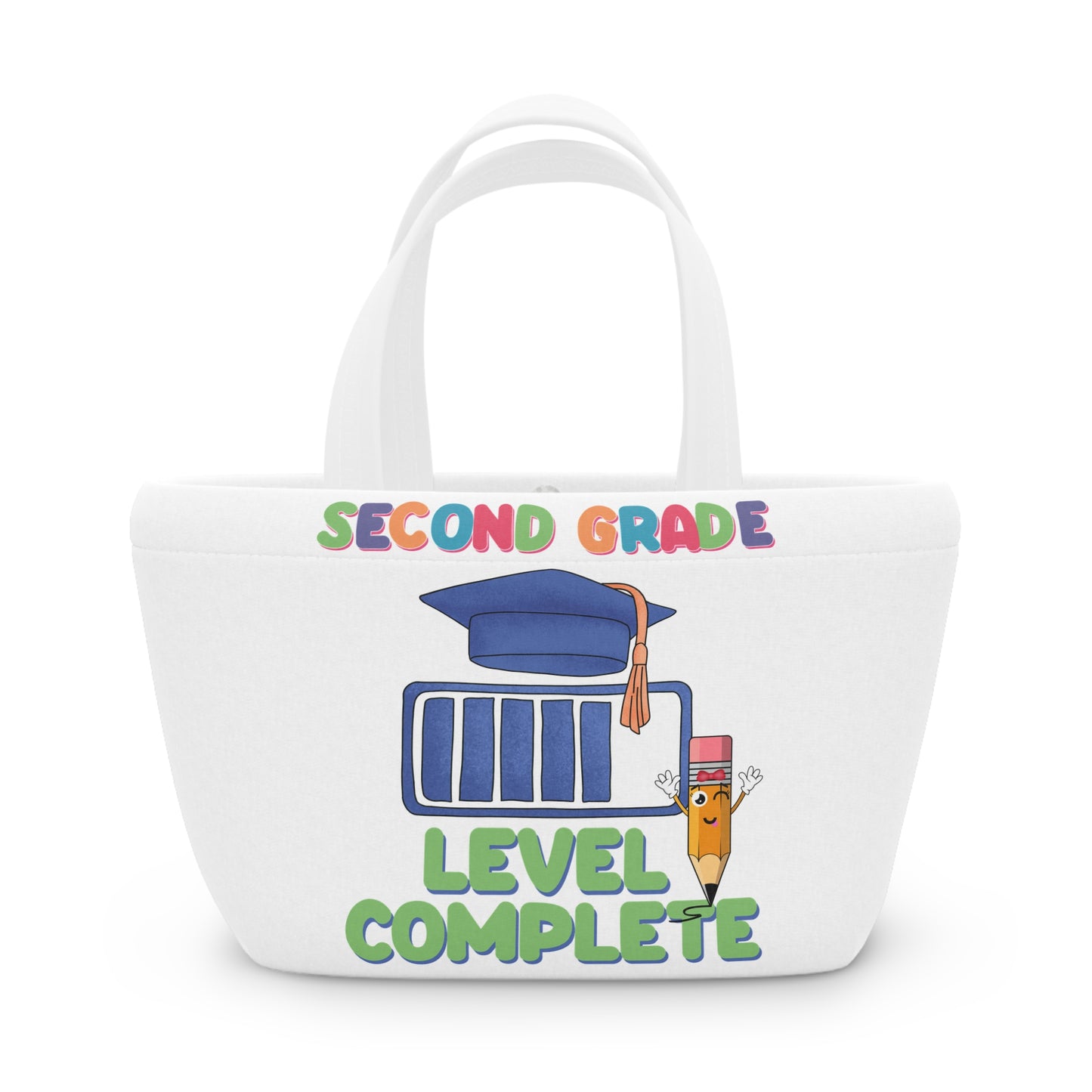 Second Grade Level Complete Lunch Bag, Back To School Lunch Bag, Back to Learning Lunch Bag, Ready for School Lunch Bag. First day Of School.