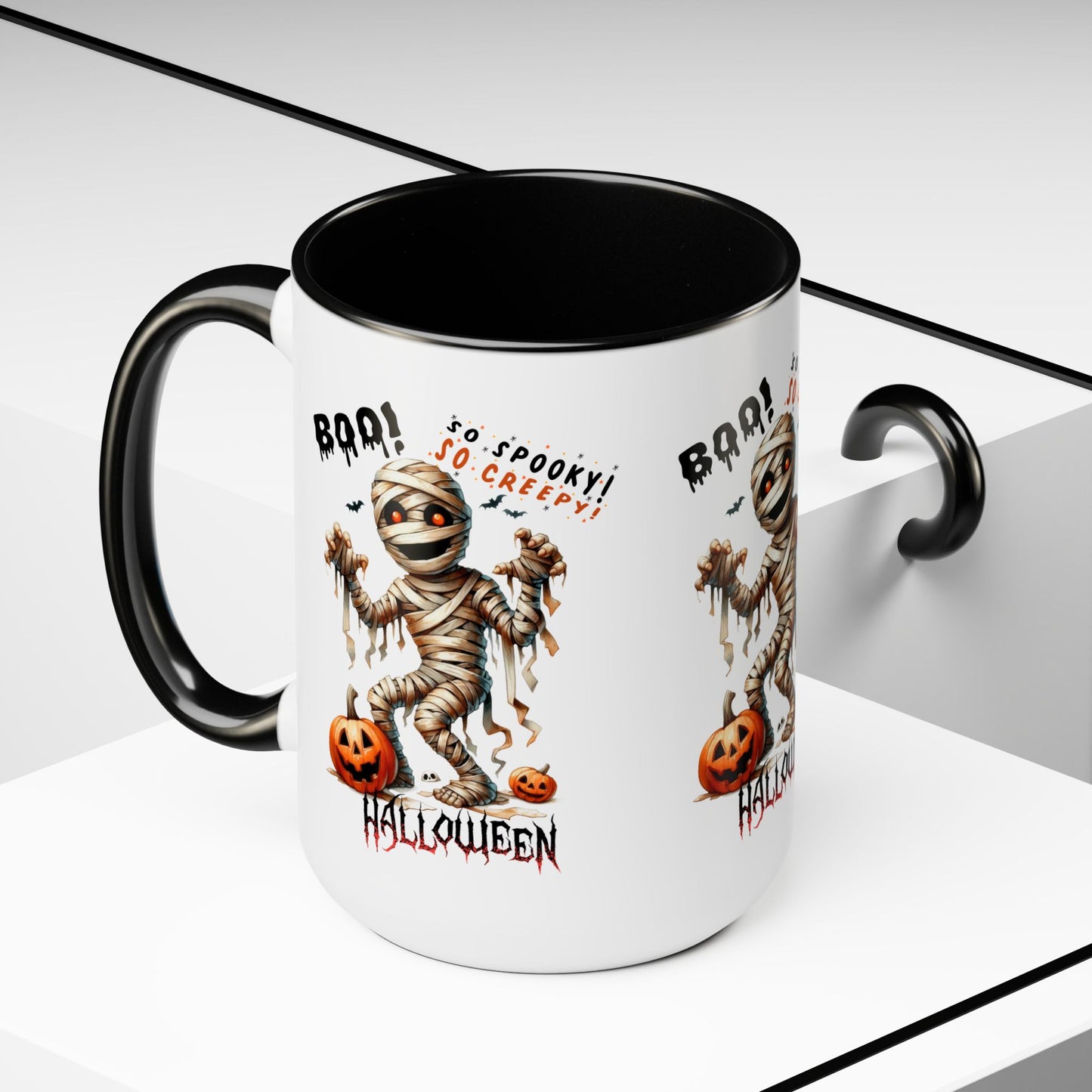 So Spooky So Creepy Halloween Coffee Mug, Let's Go Halloween Coffee Mug, Trick or Treat Halloween Coffee Mug, Cute Skeleton Coffee Mug, Spooky Season Halloween Coffee Mug.