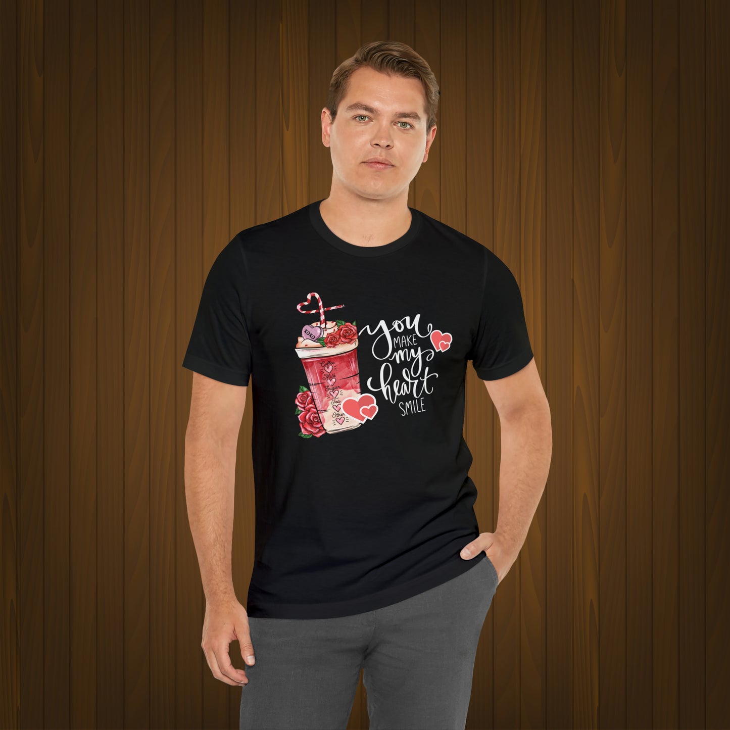 Happy valentines day Unisex Jersey Short Sleeve Tee