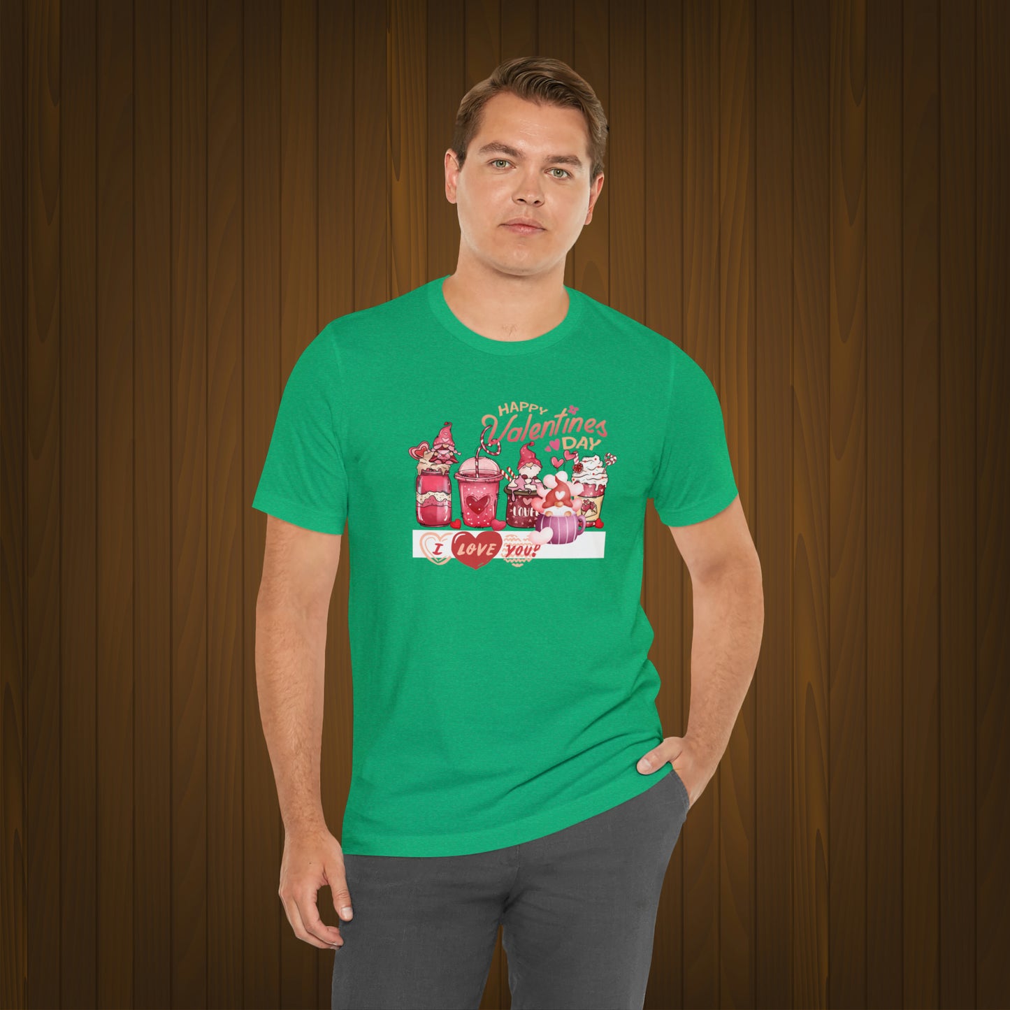 Happy valentines day Unisex Jersey Short Sleeve Tee